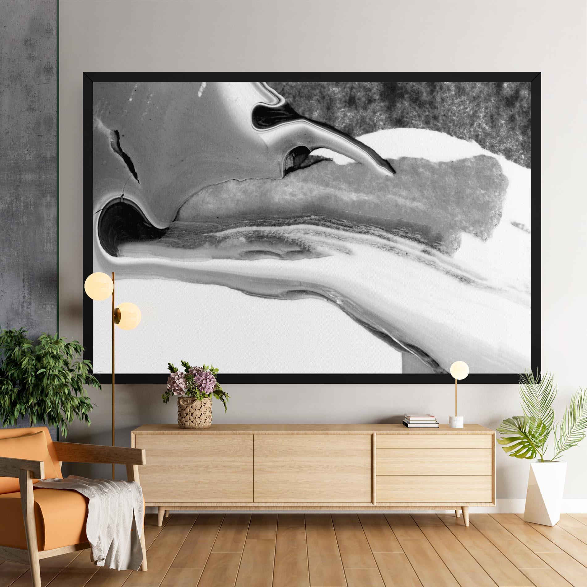 Tablou Canvas White Acrylic Painting mockup 9