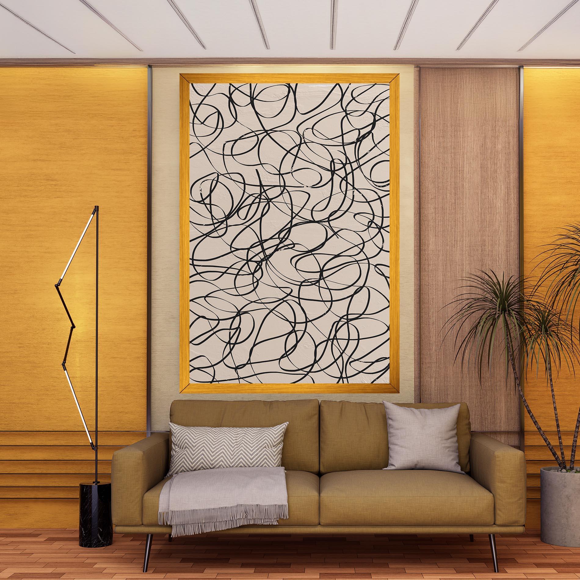 Tablou Canvas Hand Painted Pattern mockup 9