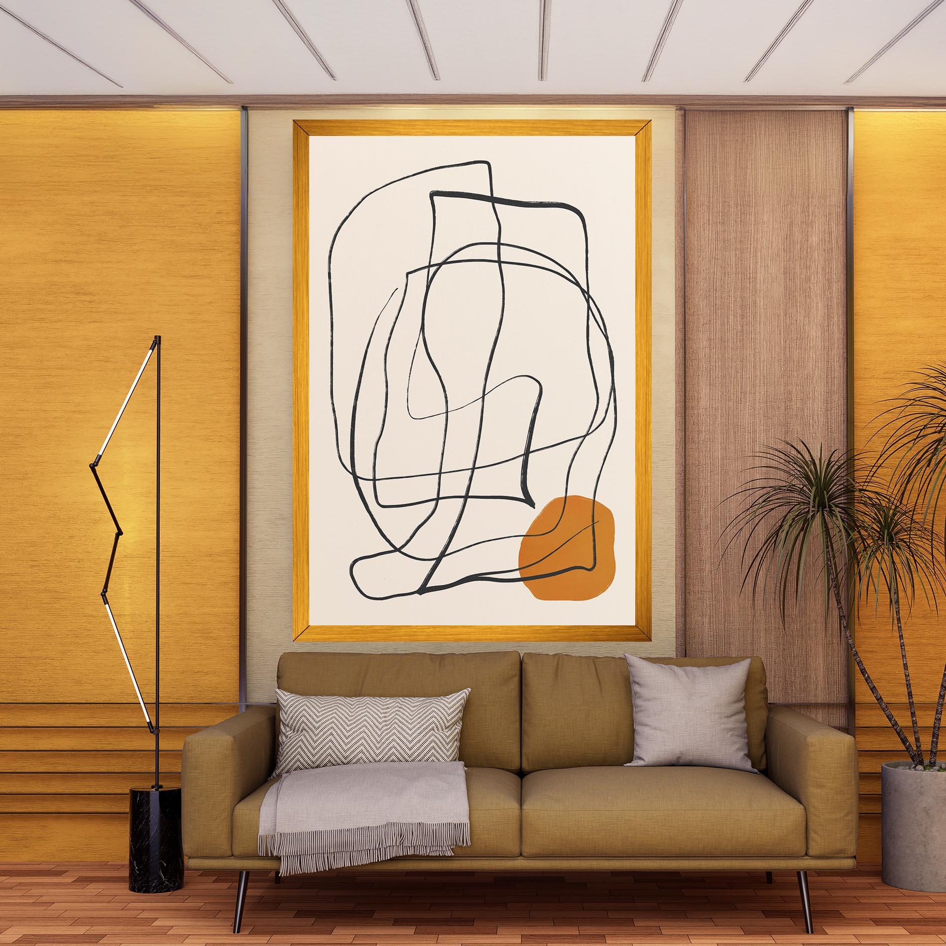 Tablou Canvas Handdrawn Lines mockup 9