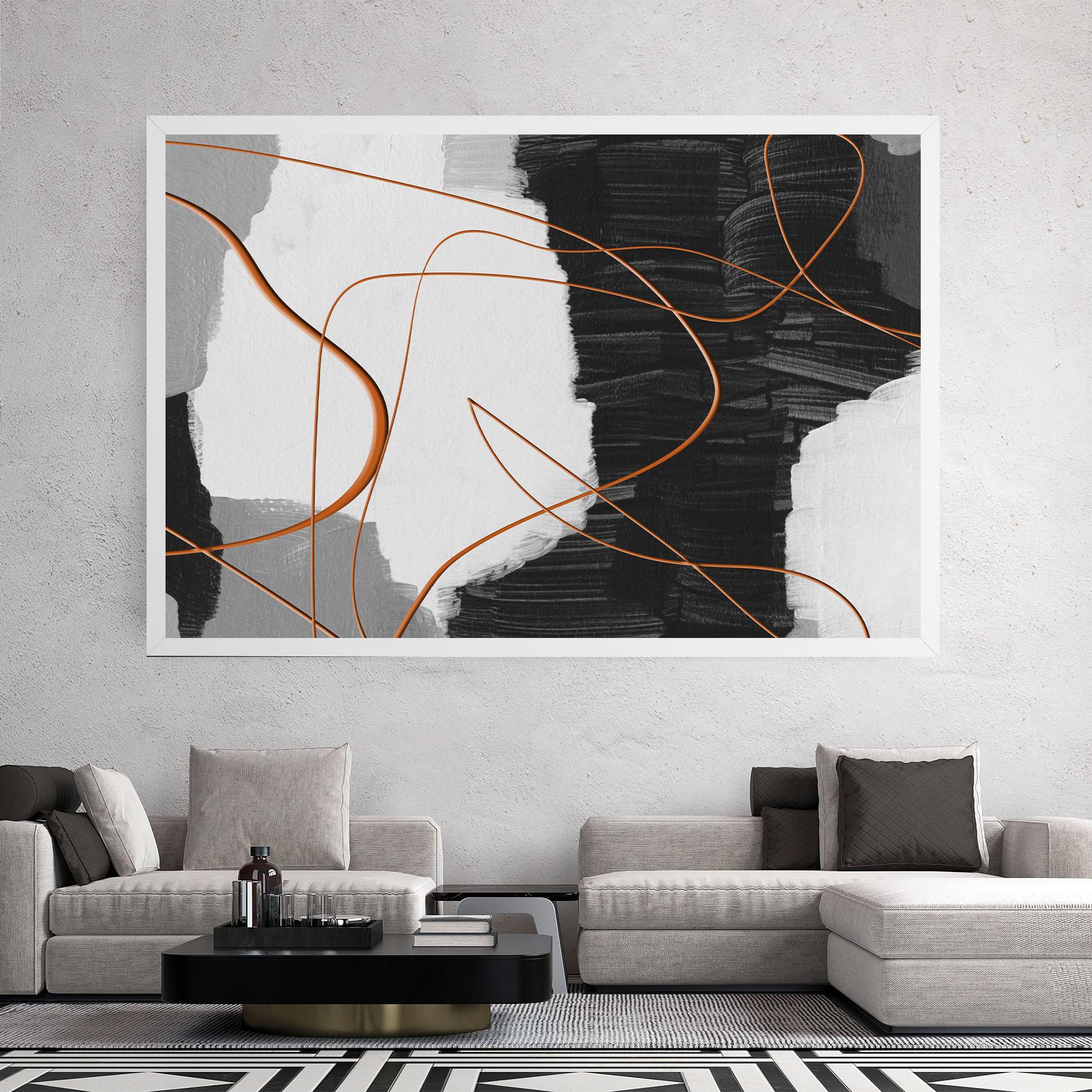 Tablou Canvas Abstract Ink Painting mockup 2