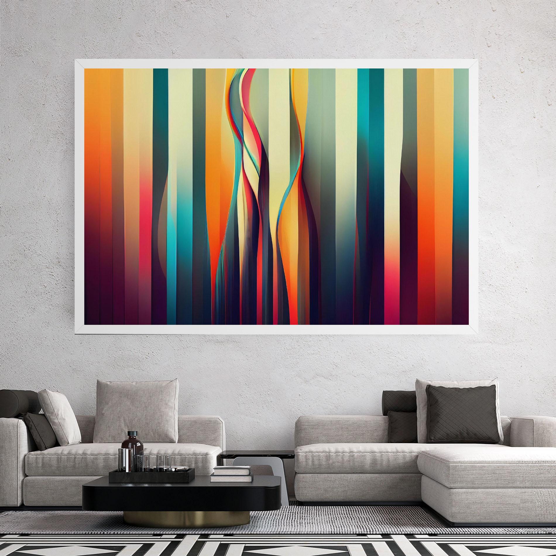 Tablou Canvas Colorful Geometric Background mockup 2