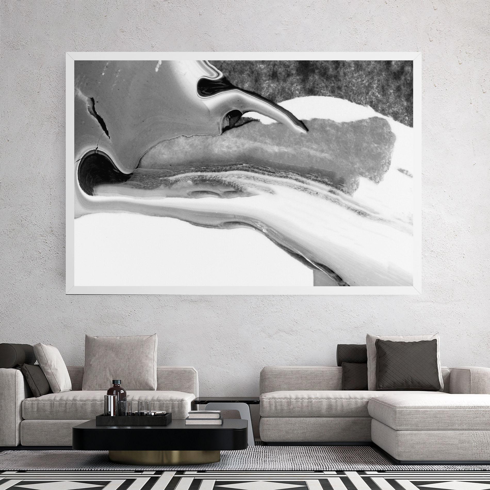 Tablou Canvas White Acrylic Painting mockup 2