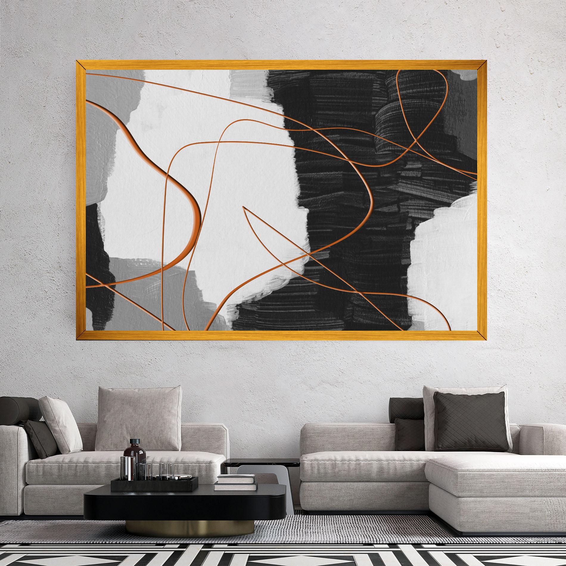 Tablou Canvas Abstract Ink Painting mockup 2