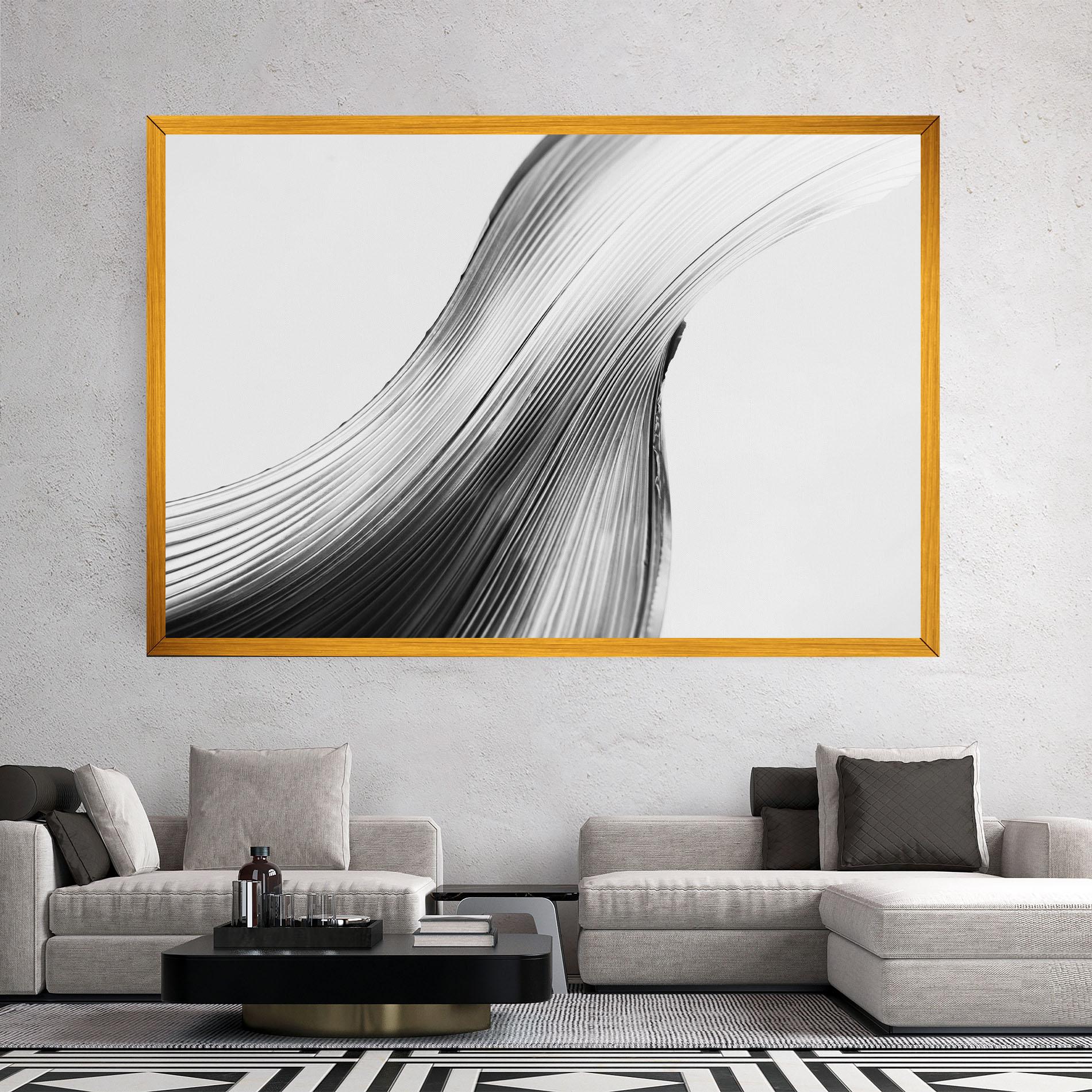 Tablou Canvas Monochrome Wave mockup 2