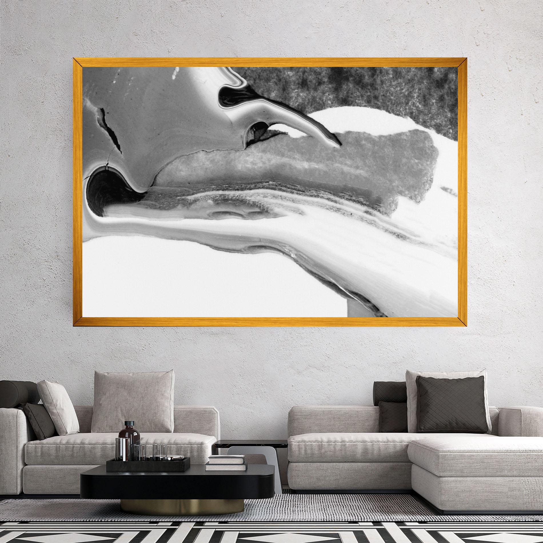 Tablou Canvas White Acrylic Painting mockup 2