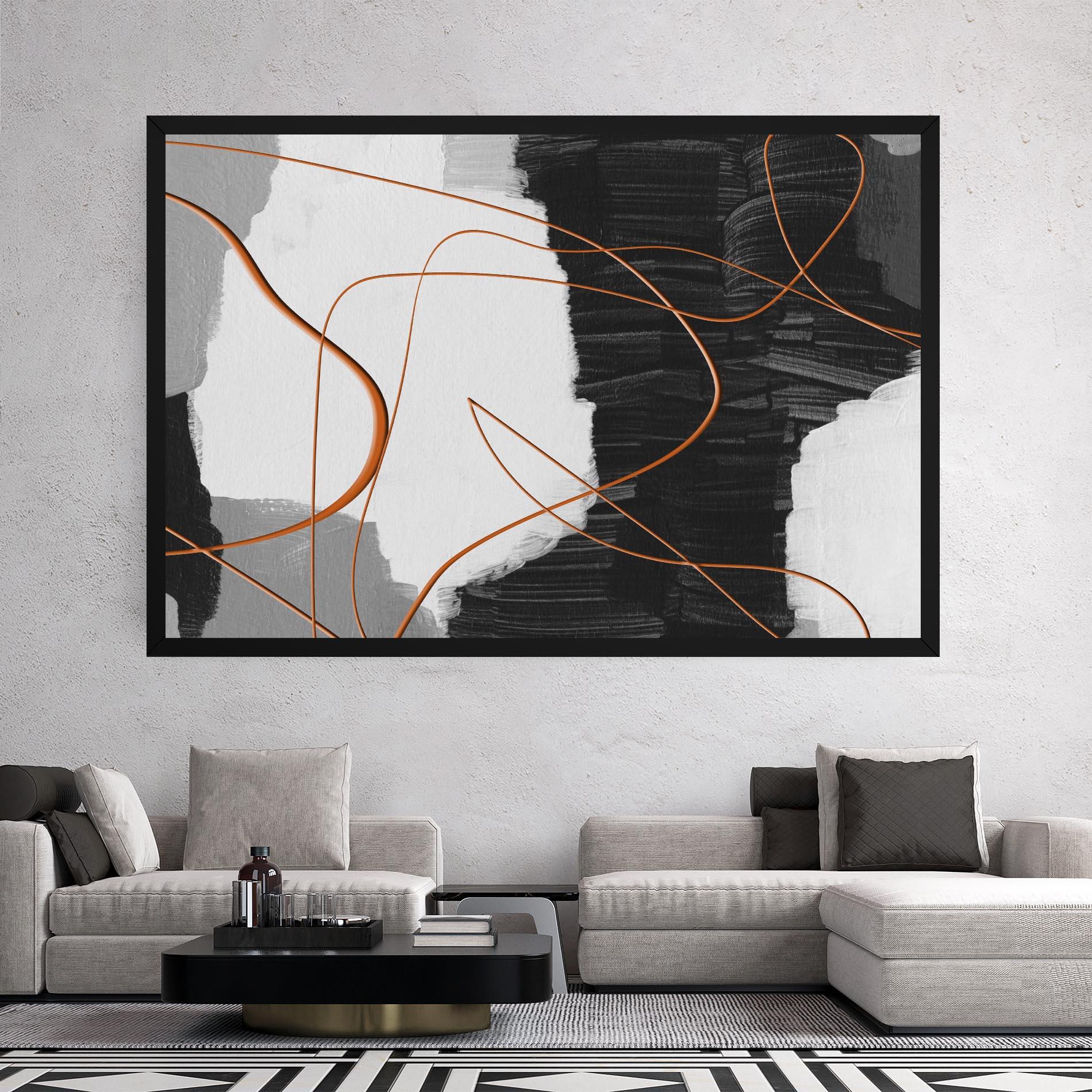 Tablou Canvas Abstract Ink Painting mockup 2