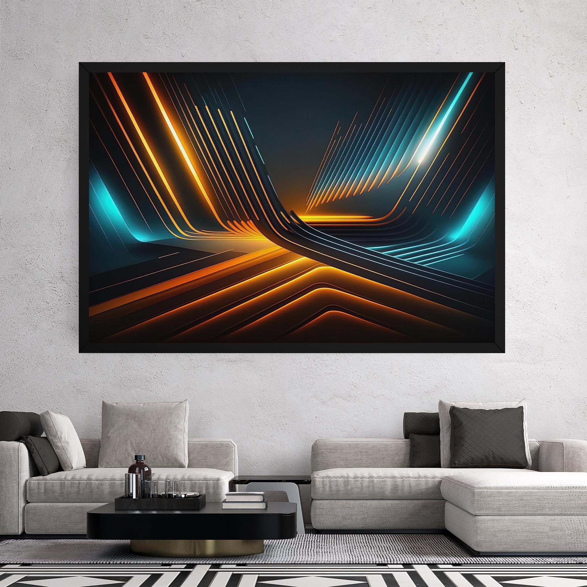 Tablou Canvas Futuristic Background mockup 2