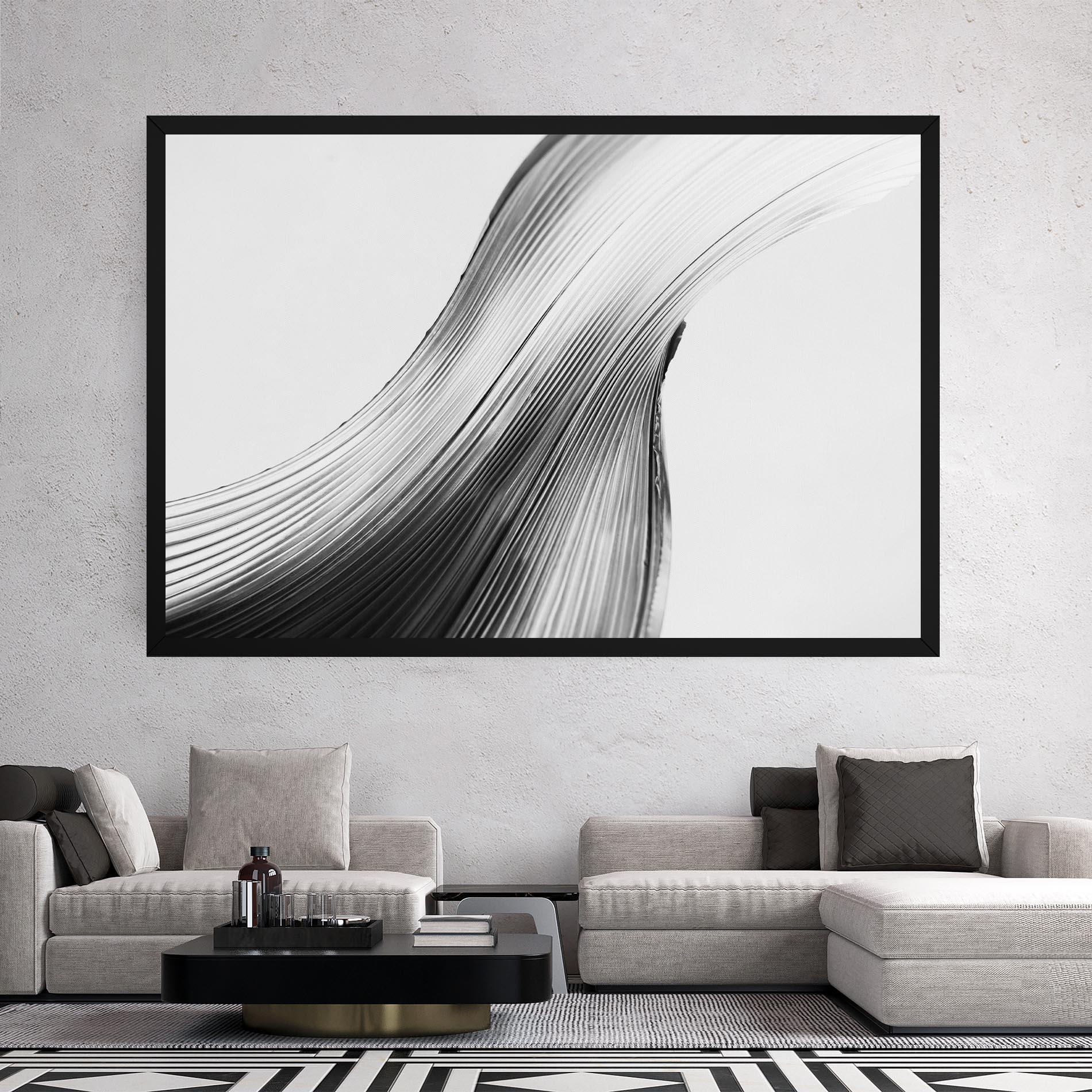 Tablou Canvas Monochrome Wave mockup 2
