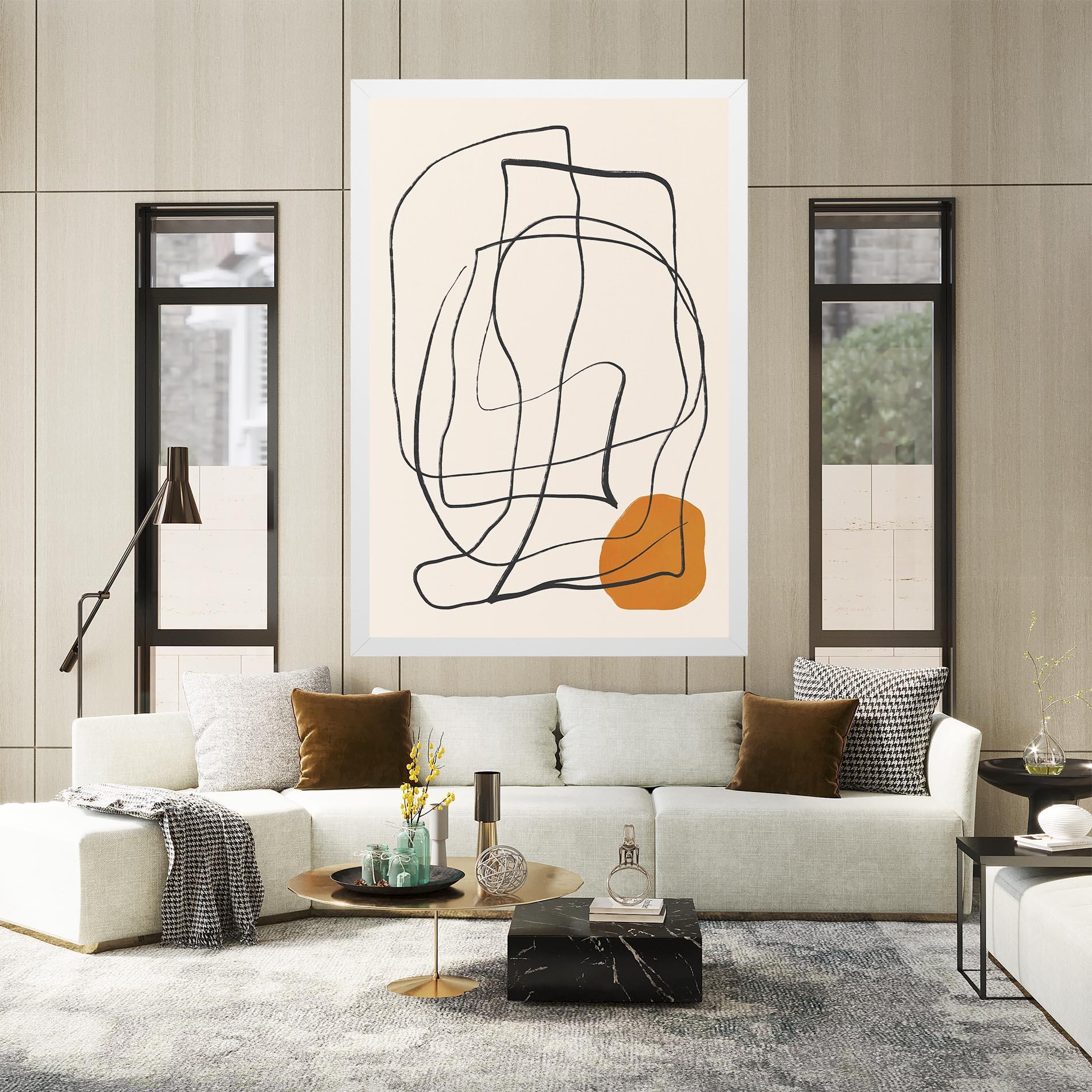 Tablou Canvas Handdrawn Lines mockup 2