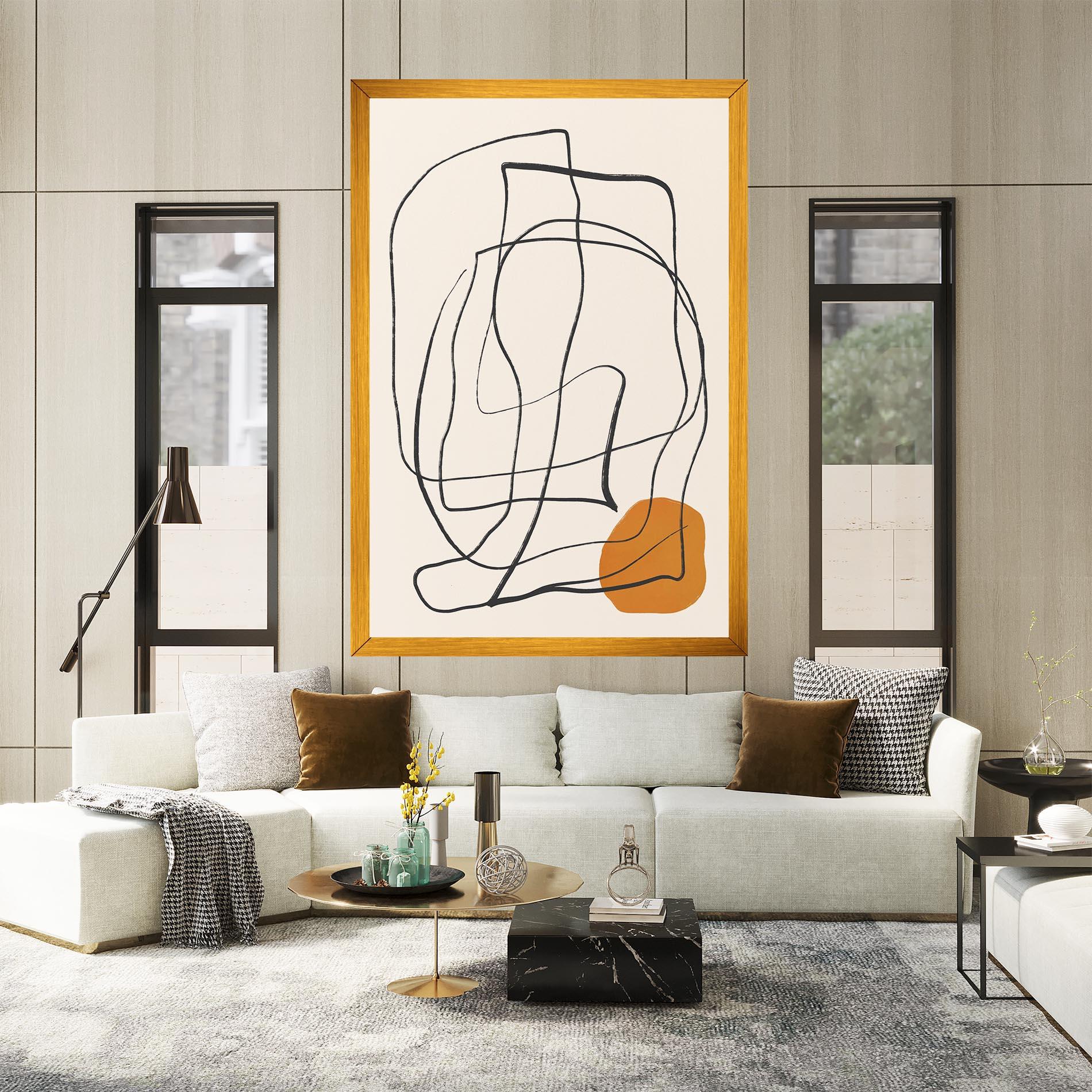 Tablou Canvas Handdrawn Lines mockup 2