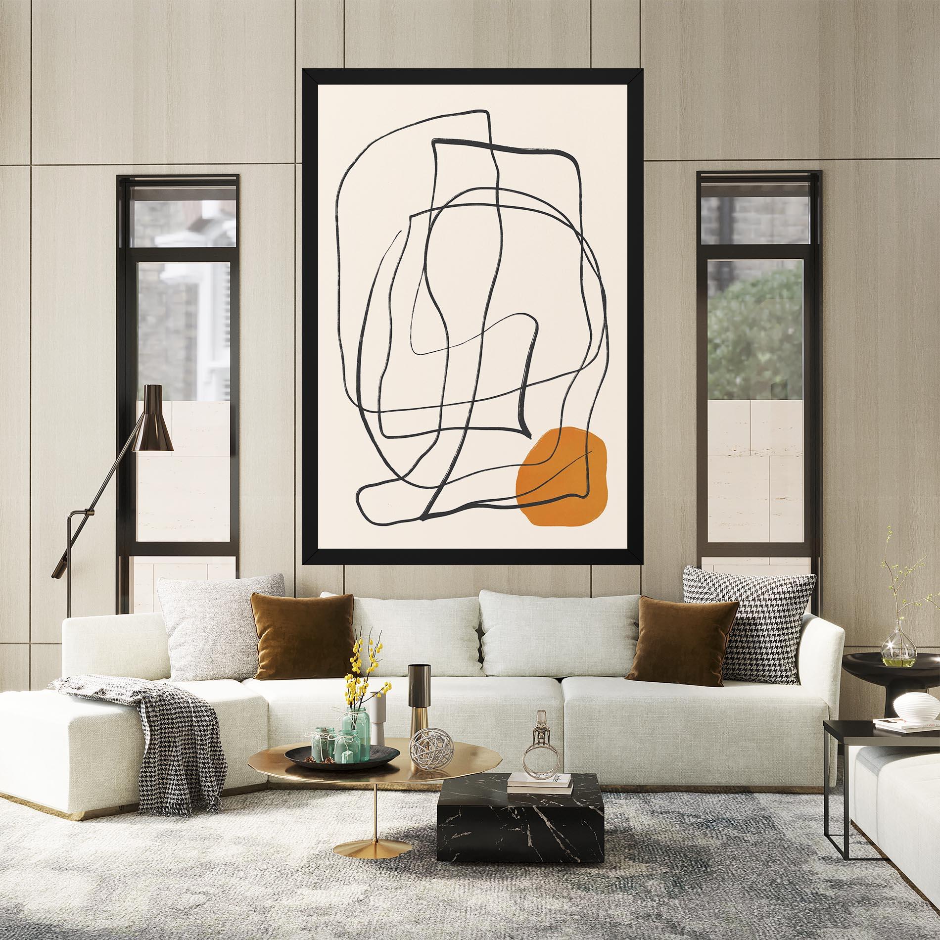 Tablou Canvas Handdrawn Lines mockup 2