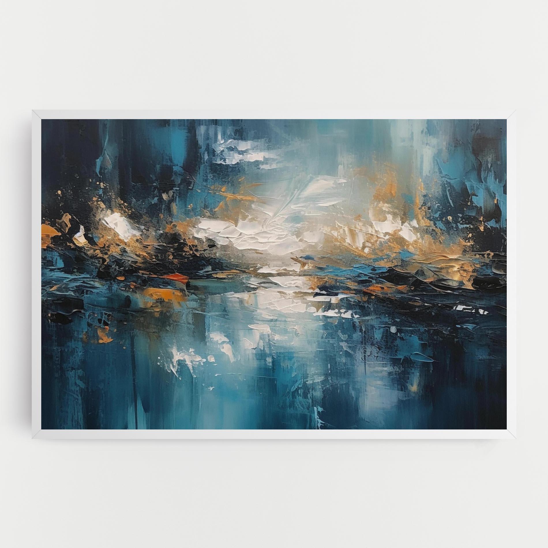 Tablou Canvas Abstract Blue Art mockup 0