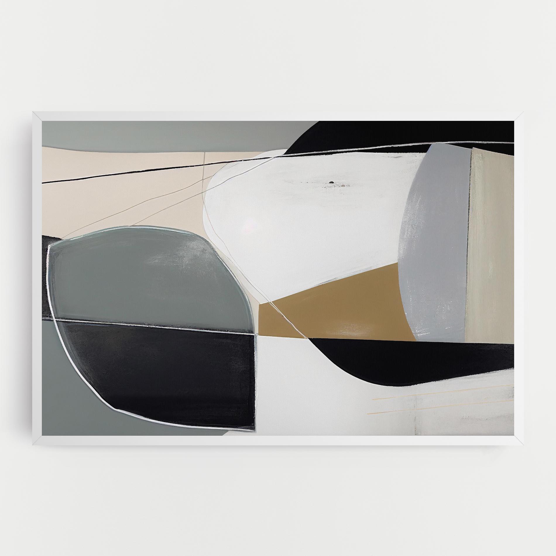 Tablou Canvas Black Grey Shape mockup 0