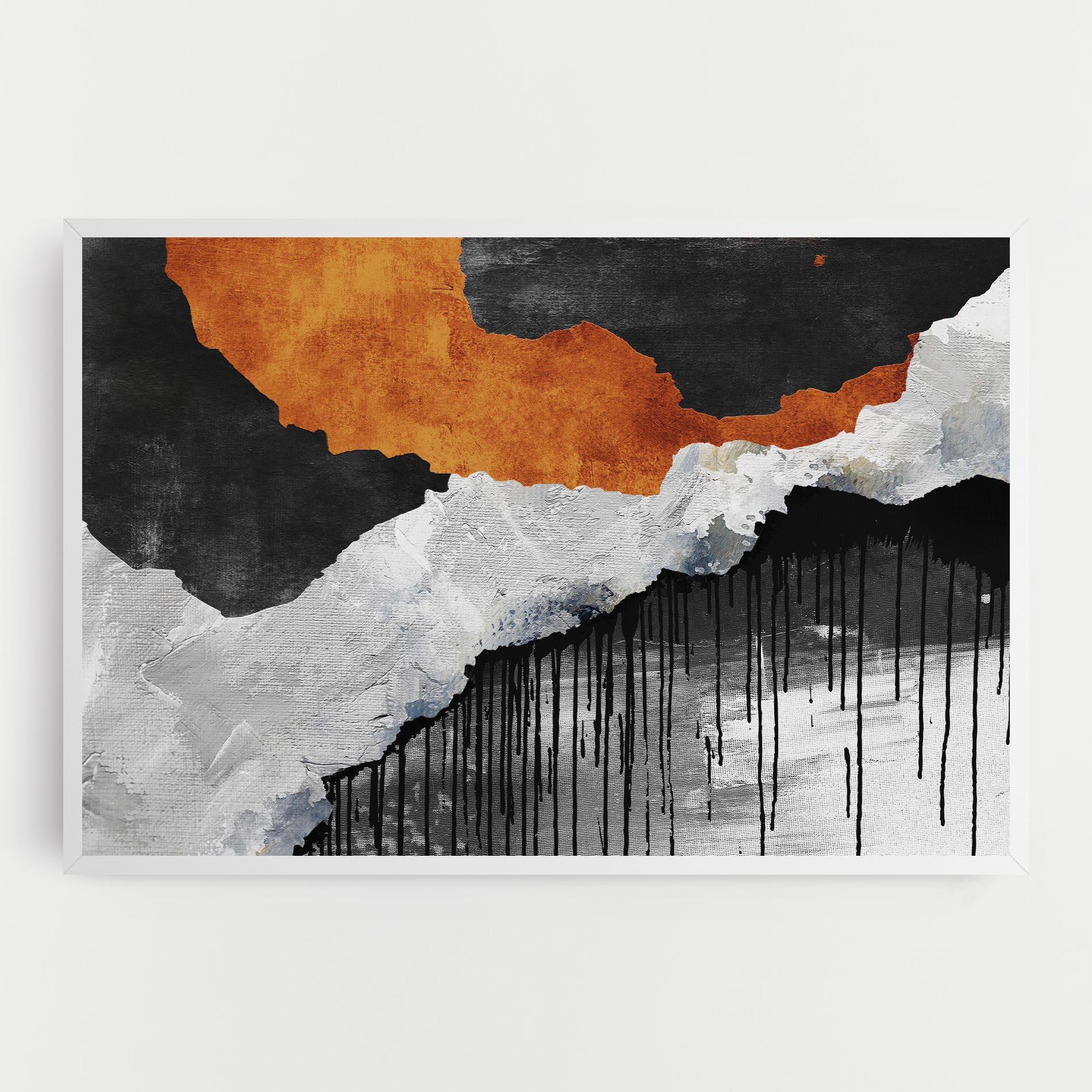 Tablou Canvas Black Paint Flowing mockup 0