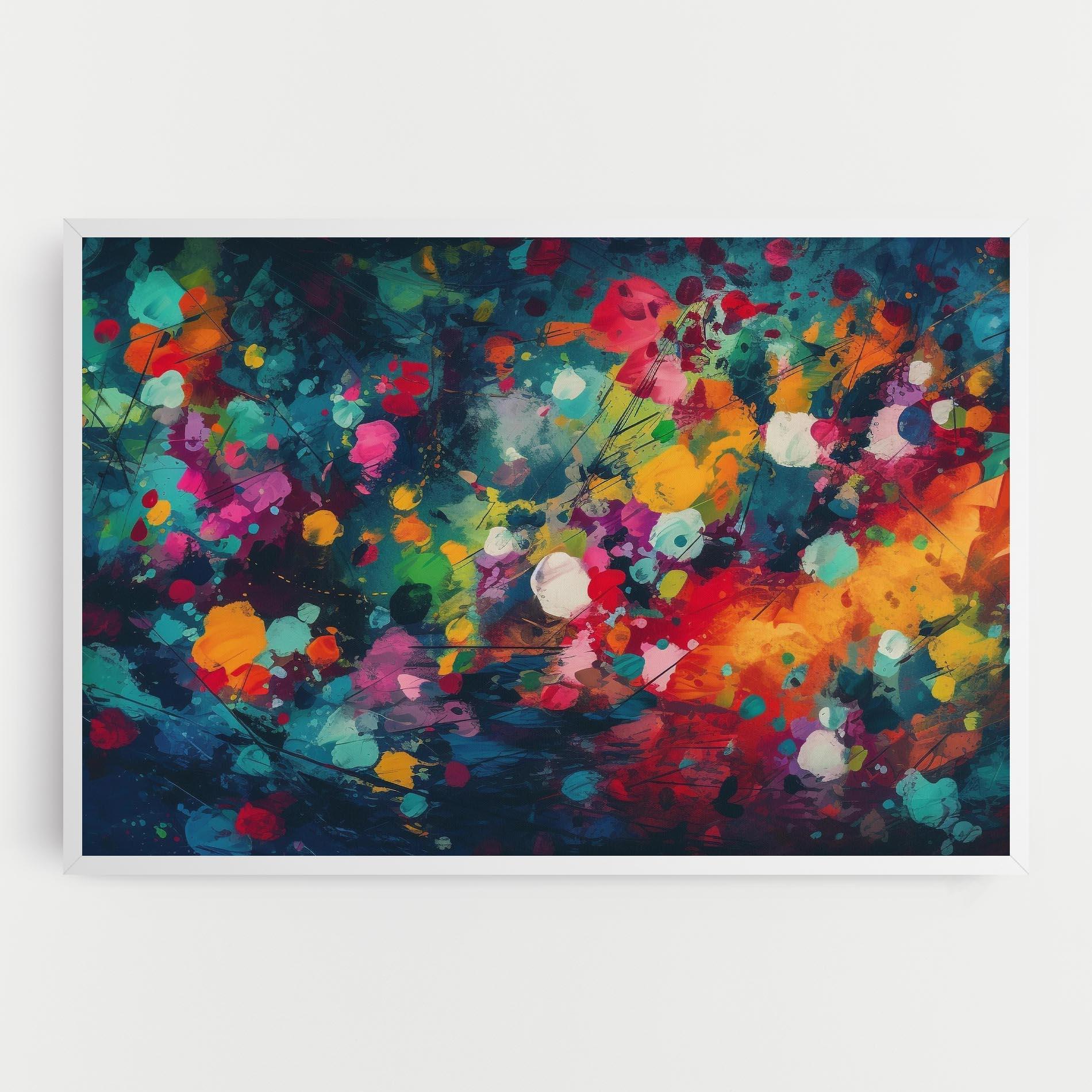 Tablou Canvas Colors Blue Background mockup 0