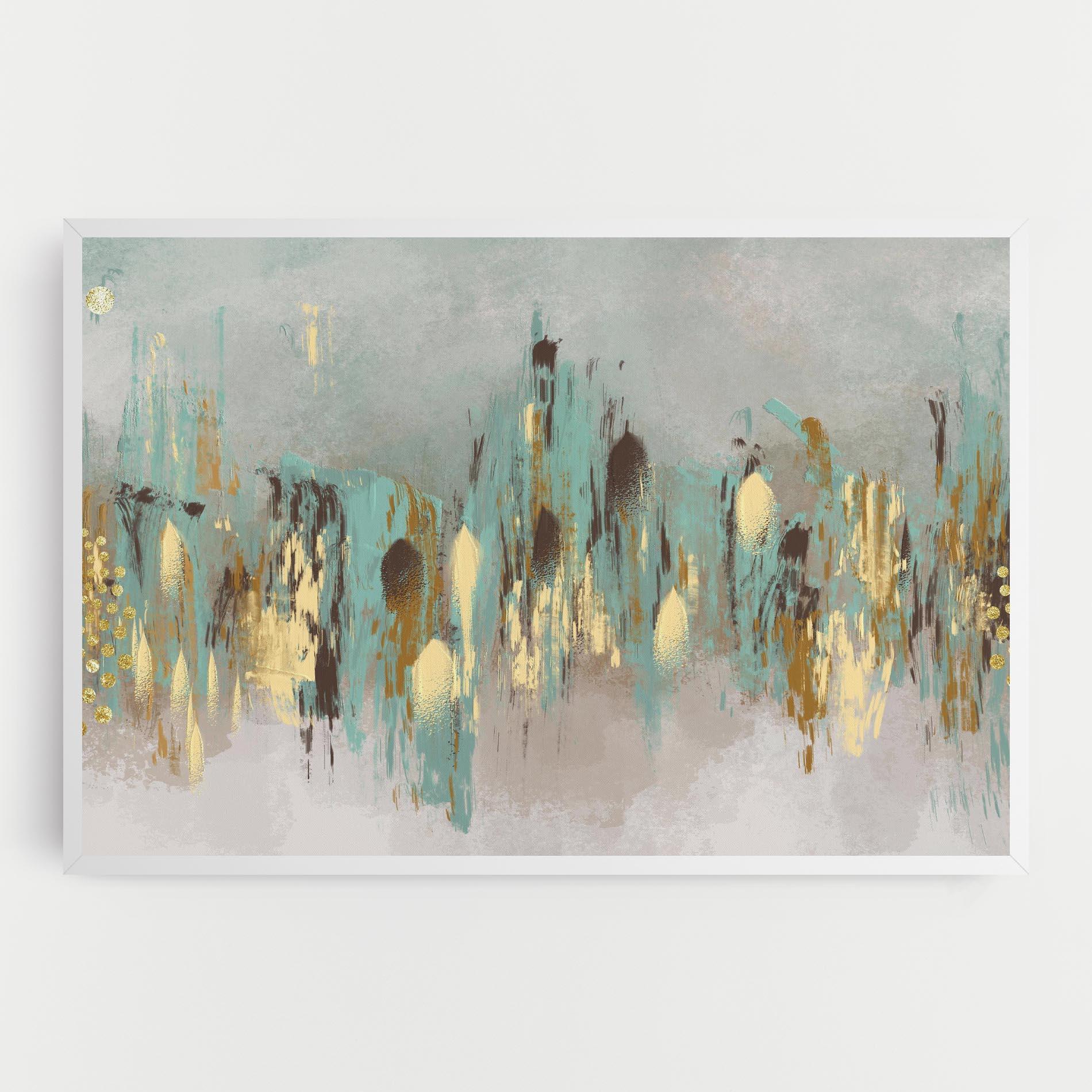 Tablou Canvas Gold Spiral Points mockup 0