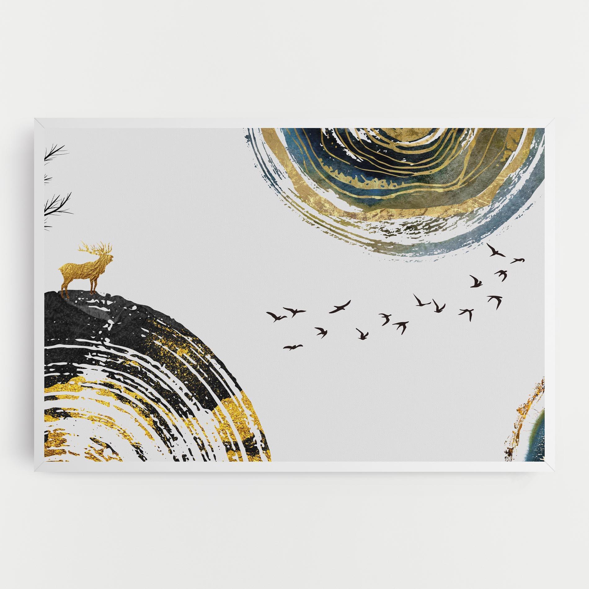 Tablou Canvas Golden Deer mockup 0