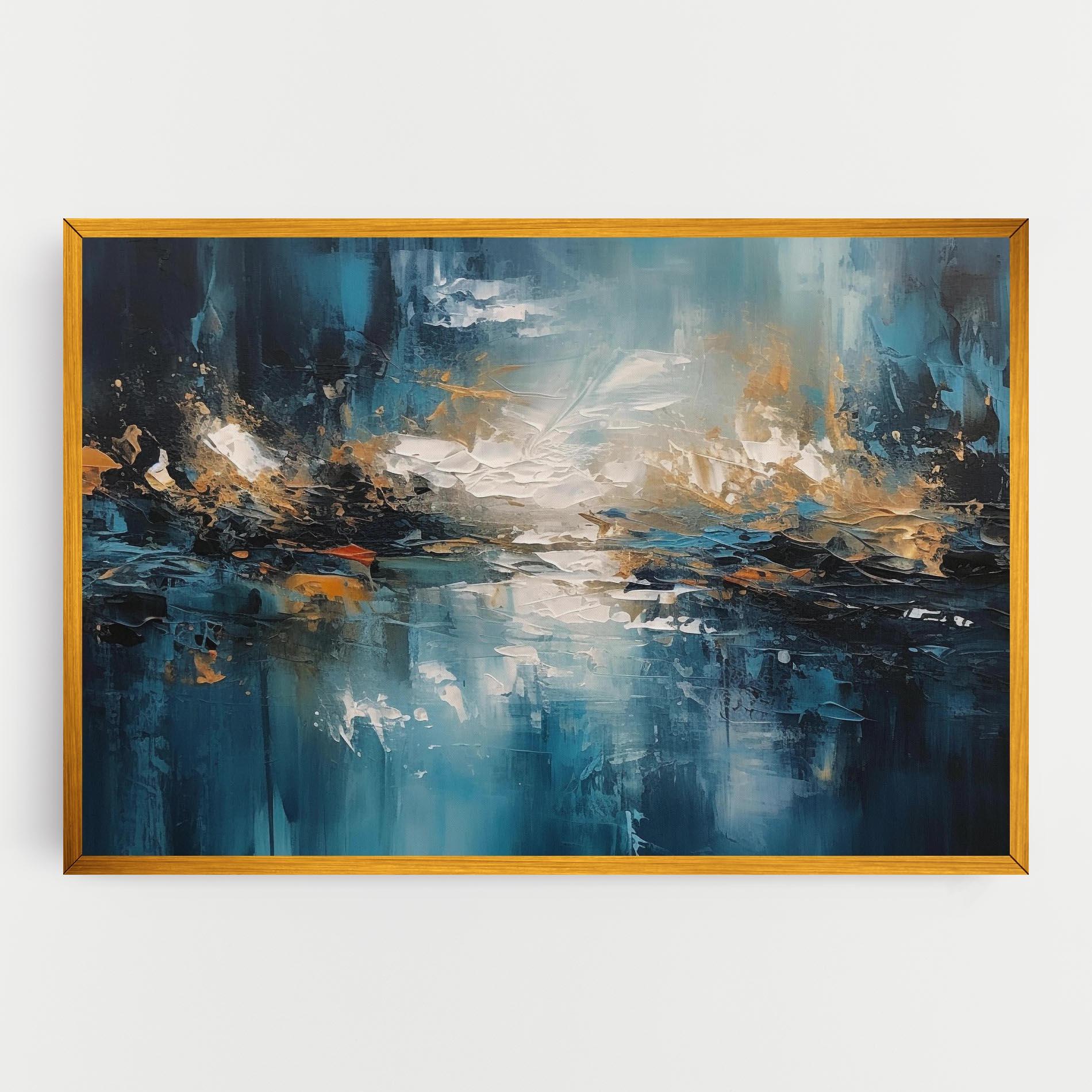 Tablou Canvas Abstract Blue Art mockup 0