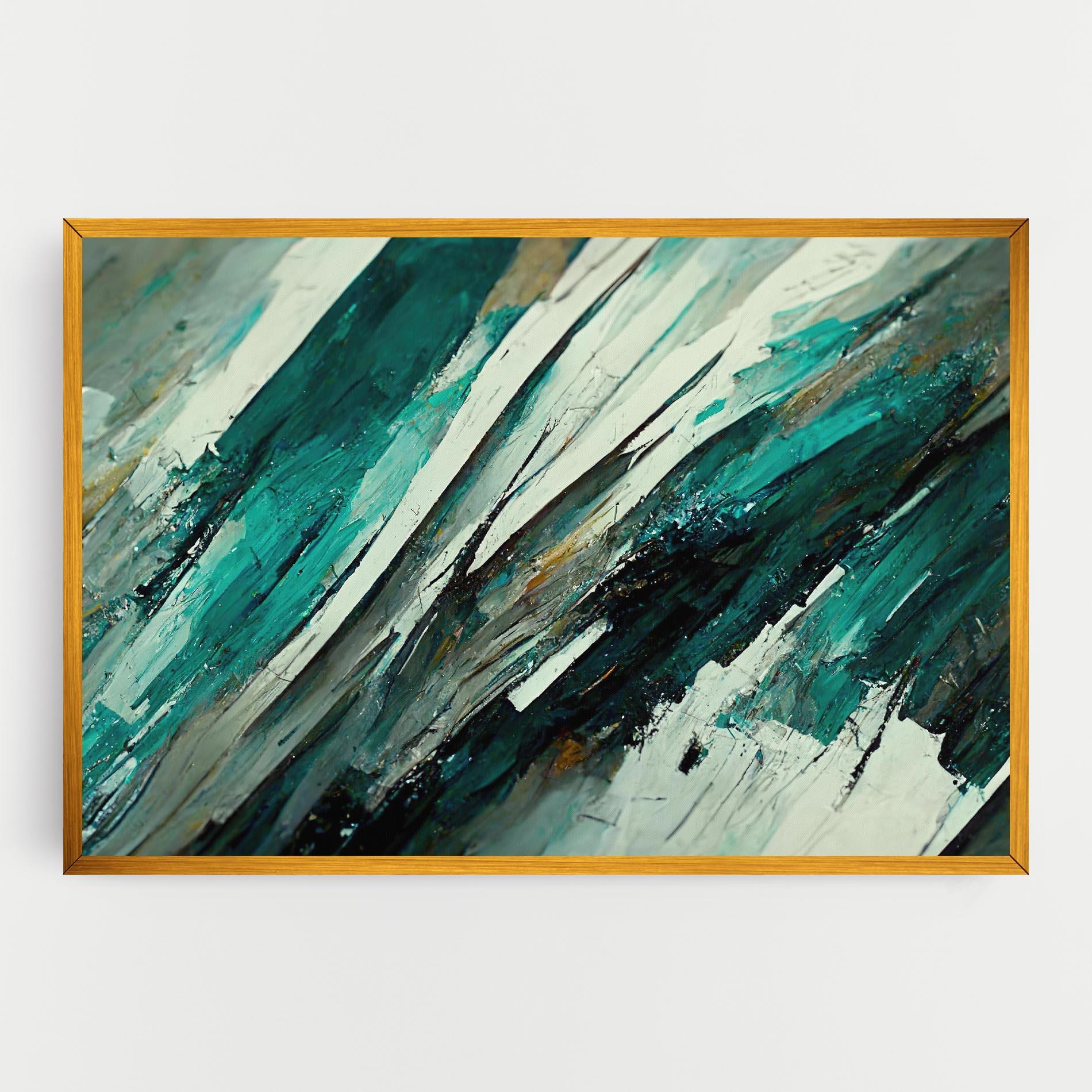 Tablou Canvas Abstract Green Artwork mockup 0