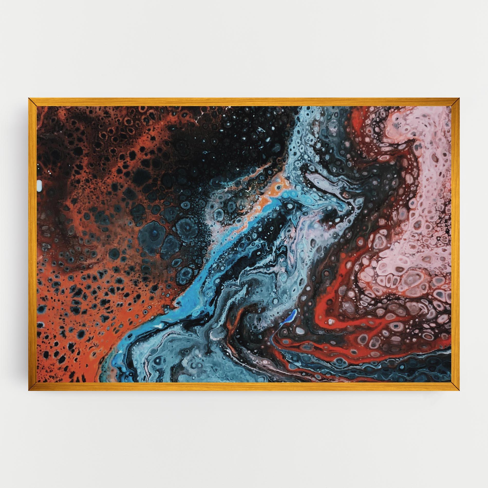 Tablou Canvas Abstract Turqoise Colors mockup 0