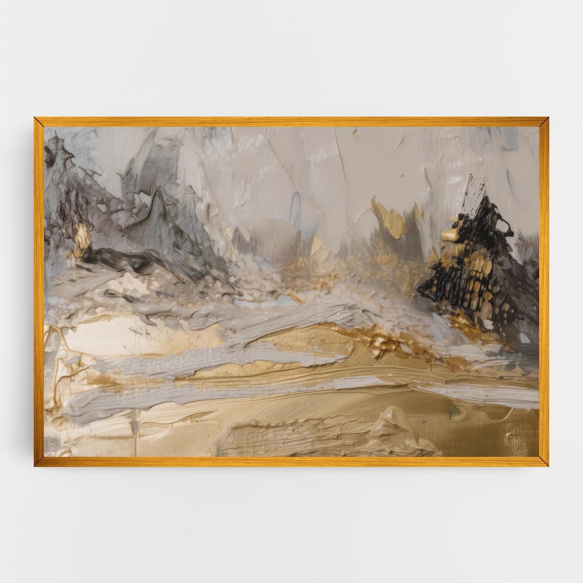 Tablou Canvas Abstract White Waves mockup 0