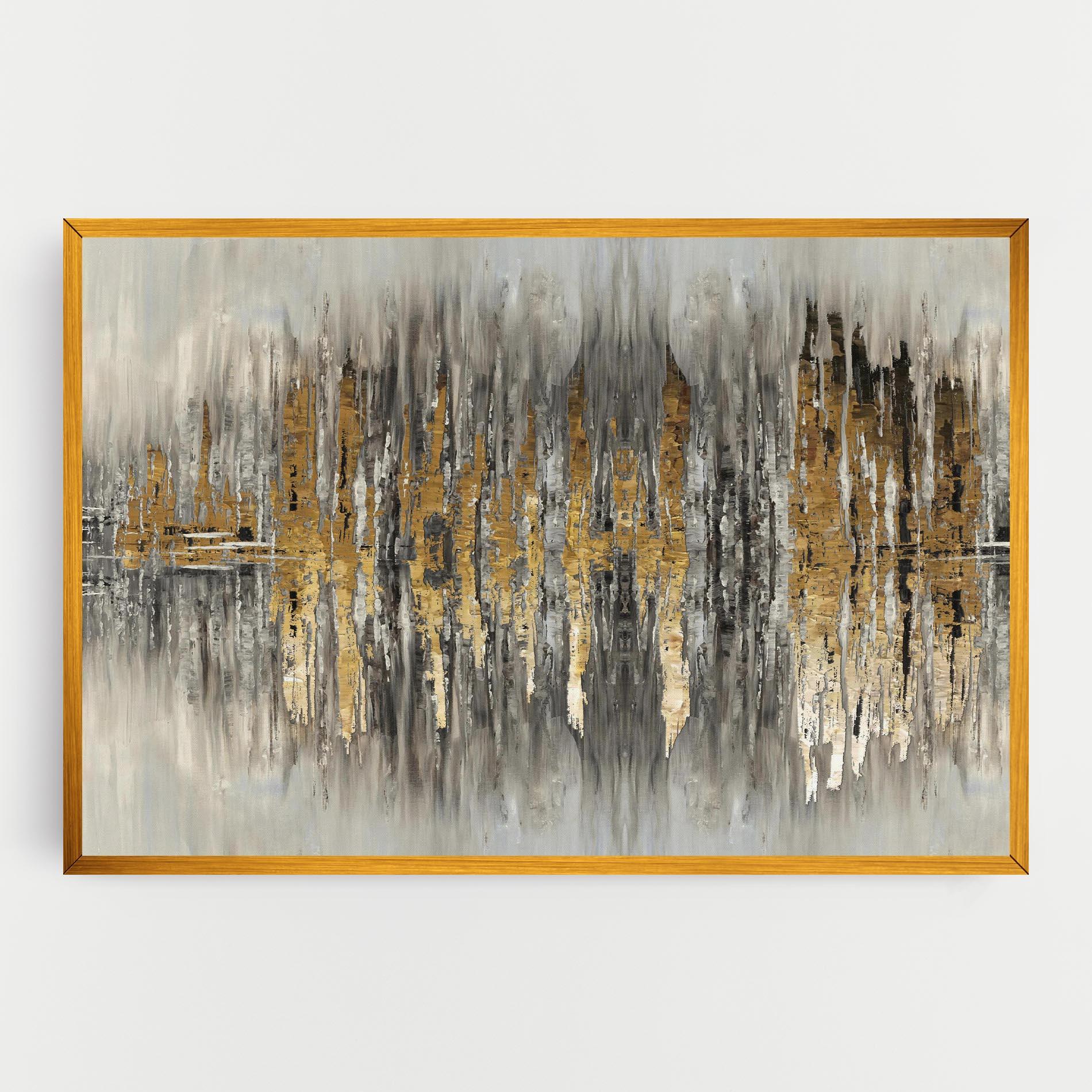 Tablou Canvas Acrylic Silver Paint mockup 0