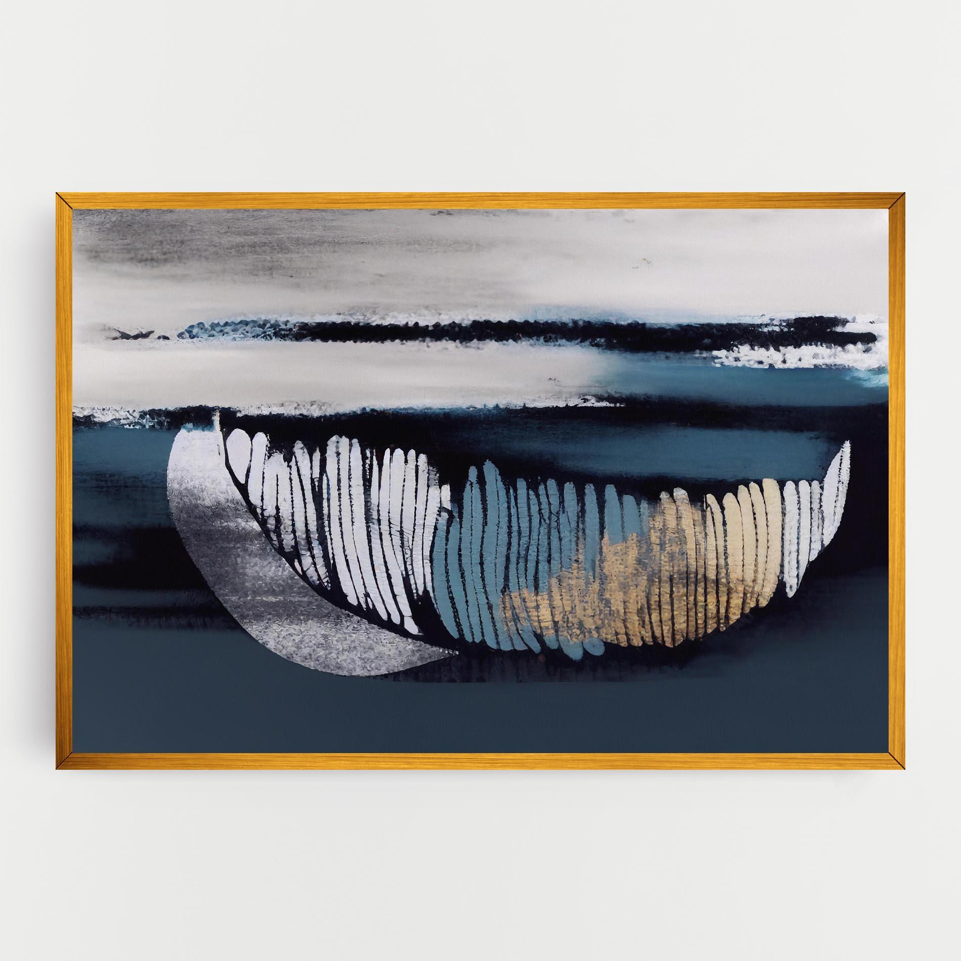 Tablou Canvas Blue Feather mockup 0