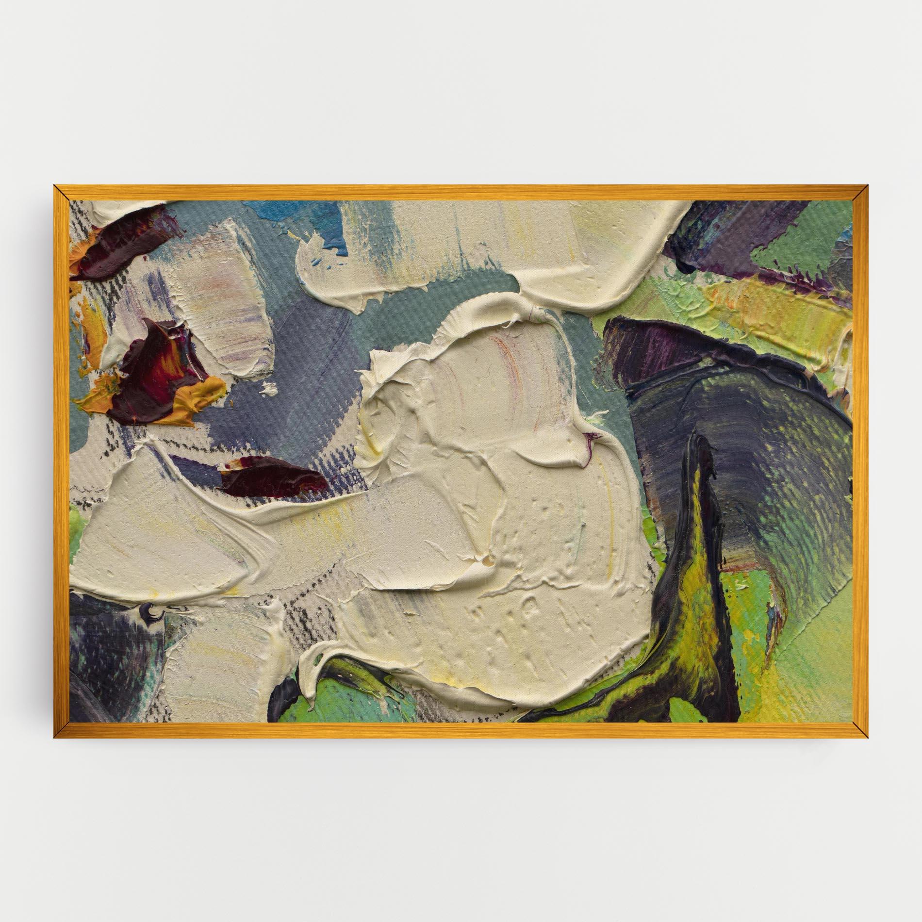 Tablou Canvas Closeup Oil Painting mockup 0