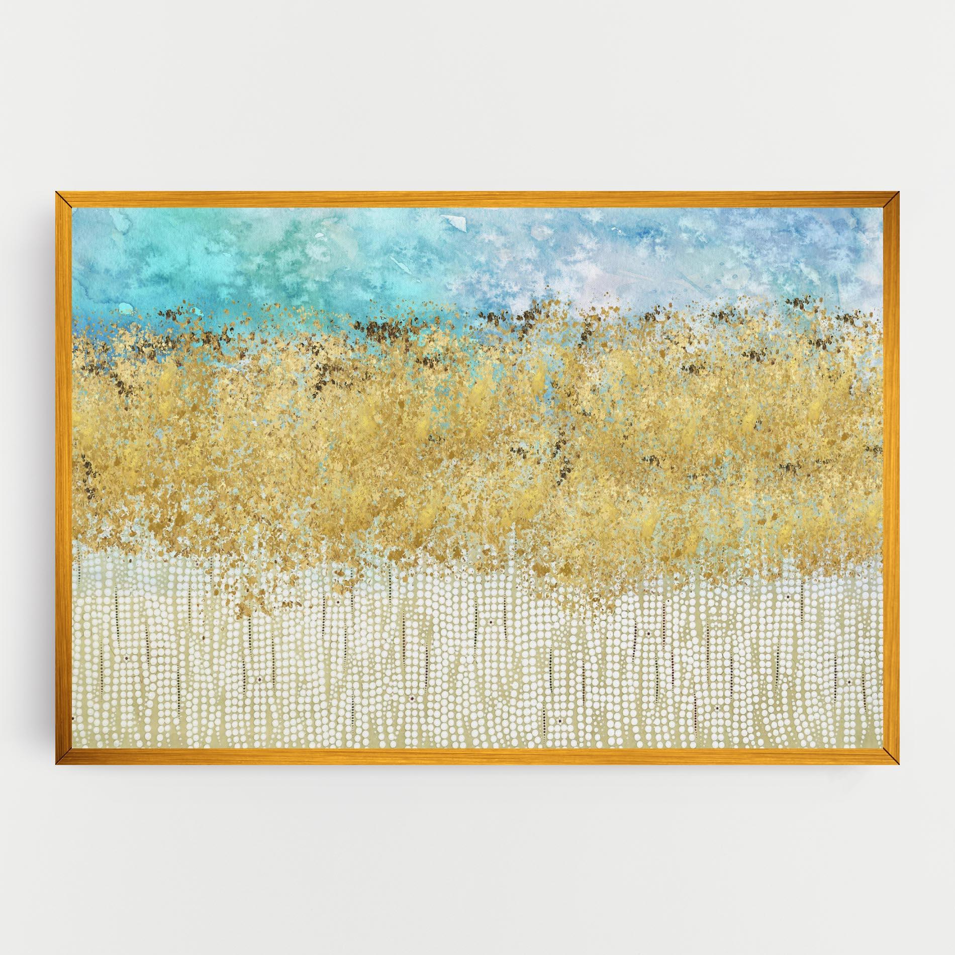 Tablou Canvas Golden White Points mockup 0