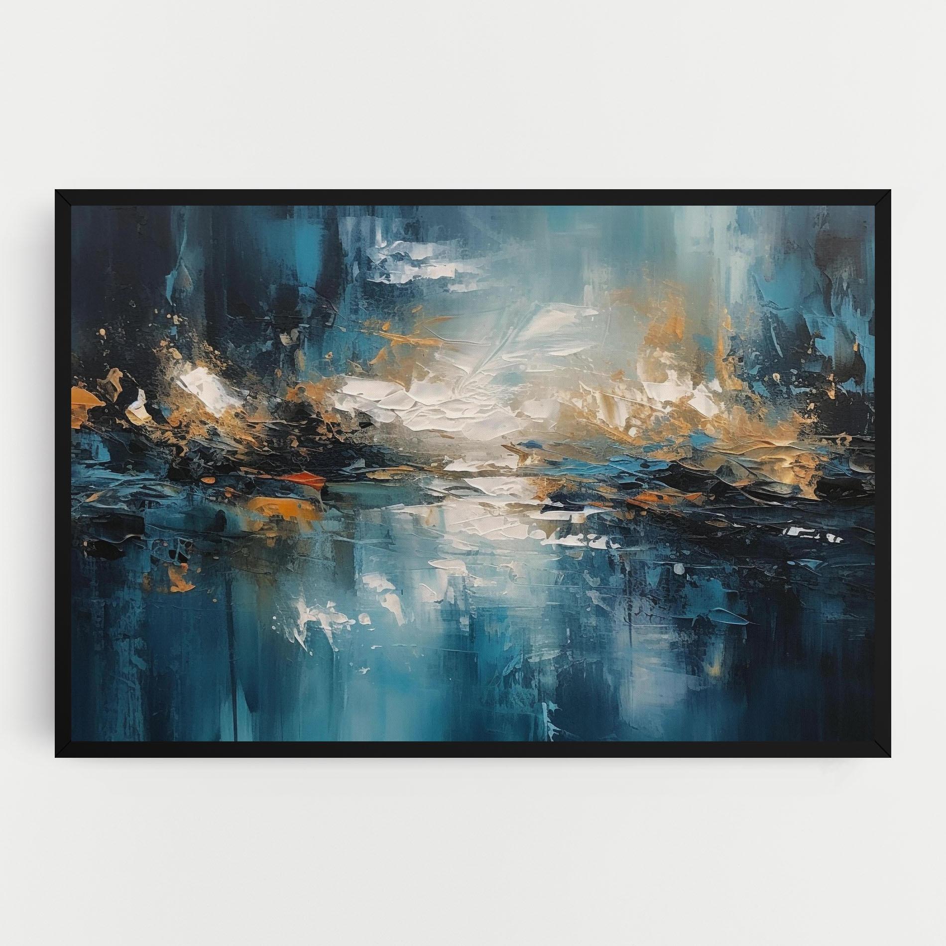 Tablou Canvas Abstract Blue Art mockup 0