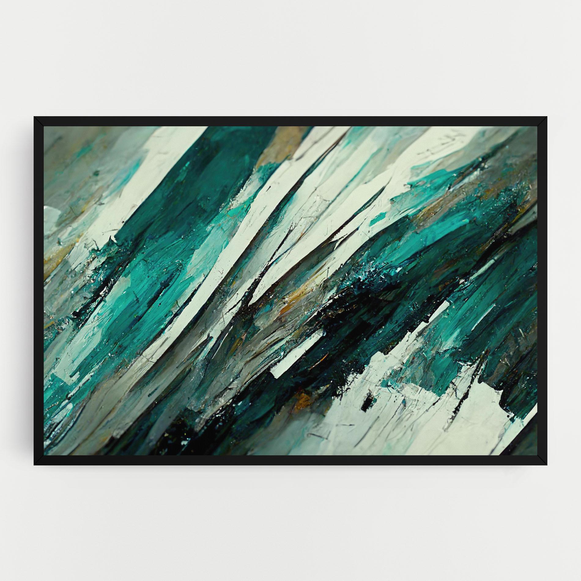 Tablou Canvas Abstract Green Artwork mockup 0