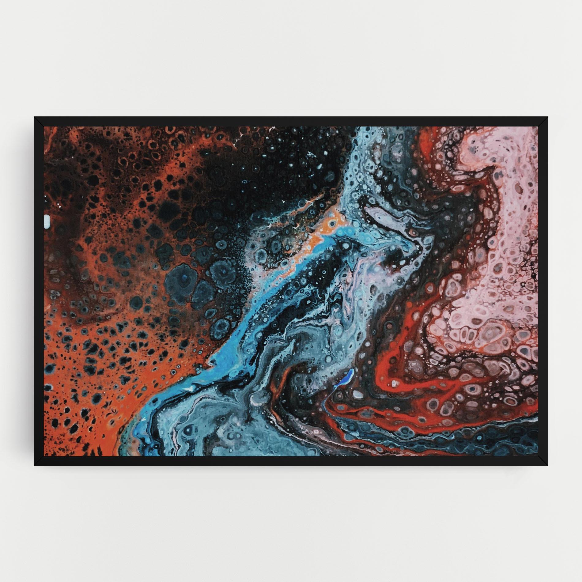 Tablou Canvas Abstract Turqoise Colors mockup 0