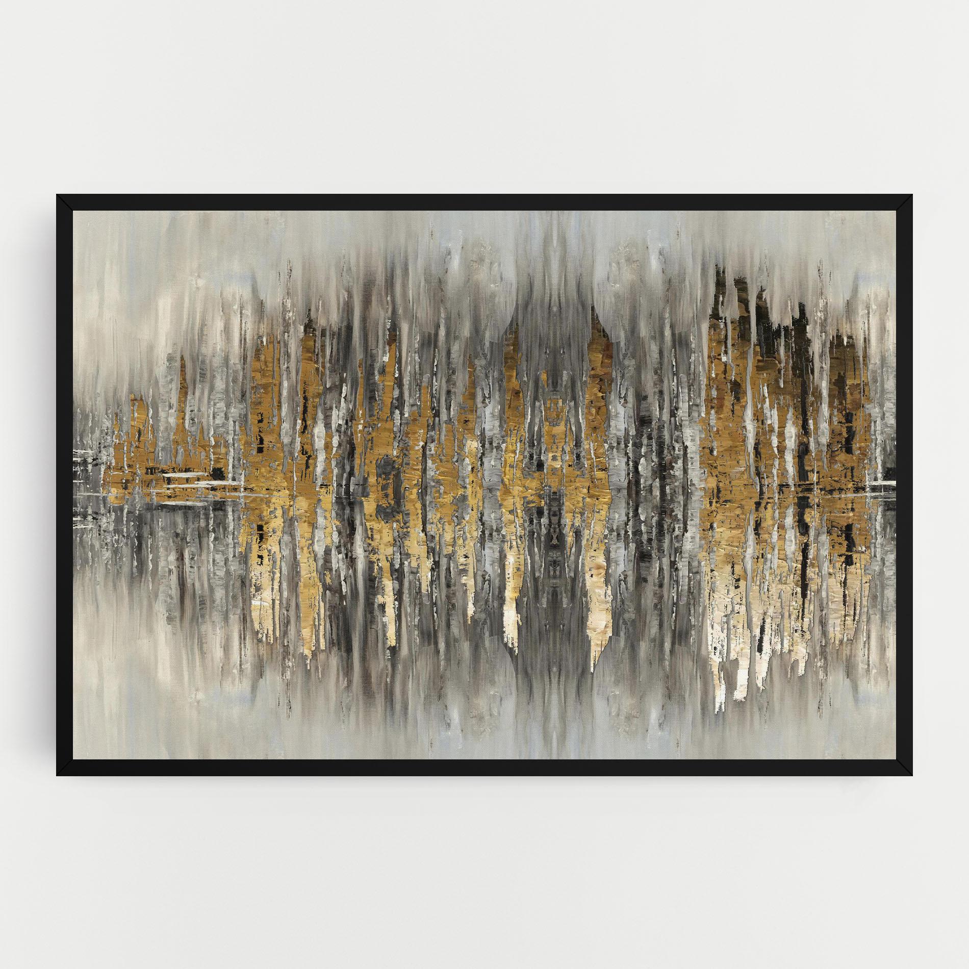 Tablou Canvas Acrylic Silver Paint mockup 0