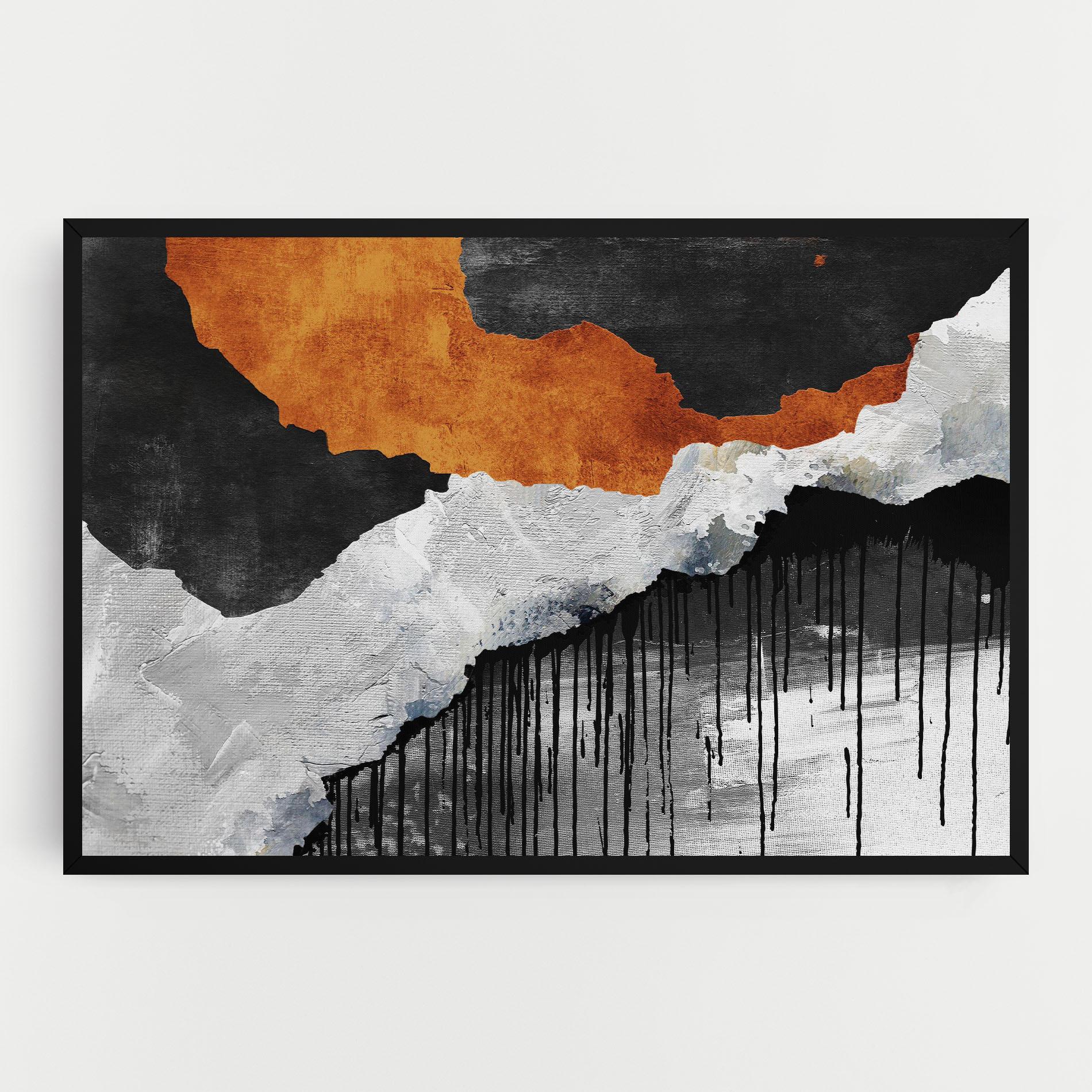 Tablou Canvas Black Paint Flowing mockup 0