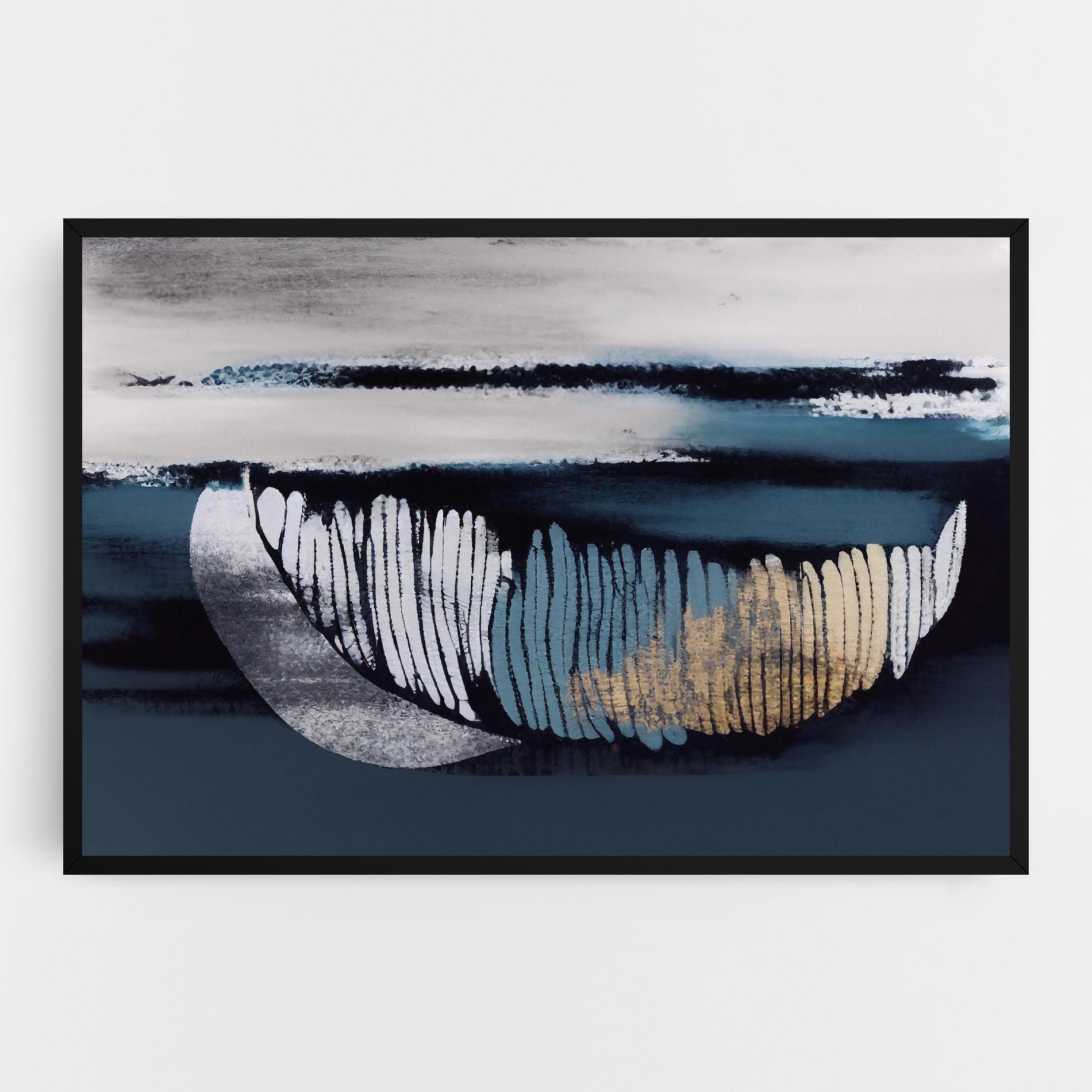 Tablou Canvas Blue Feather mockup 0