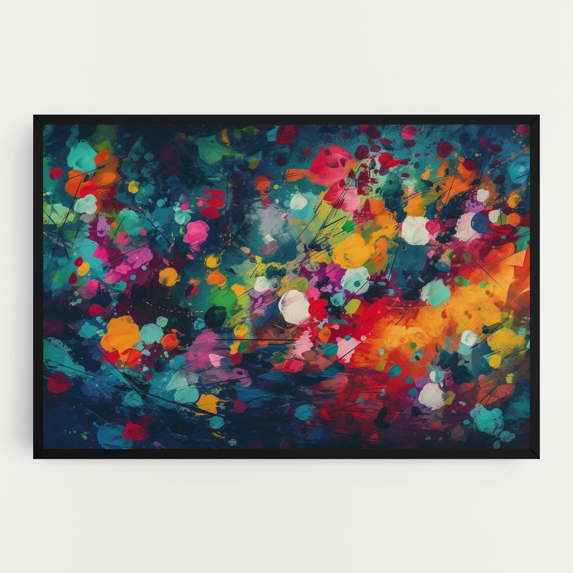 Tablou Canvas Colors Blue Background mockup 0