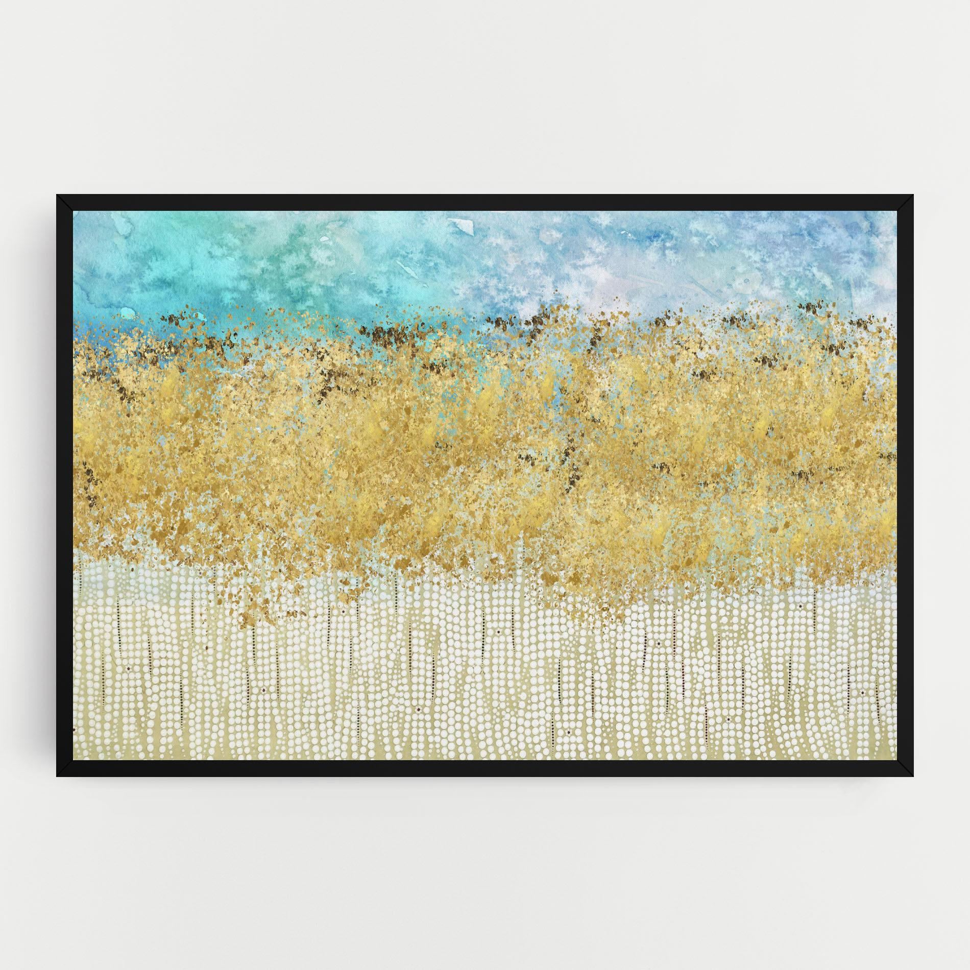 Tablou Canvas Golden White Points mockup 0