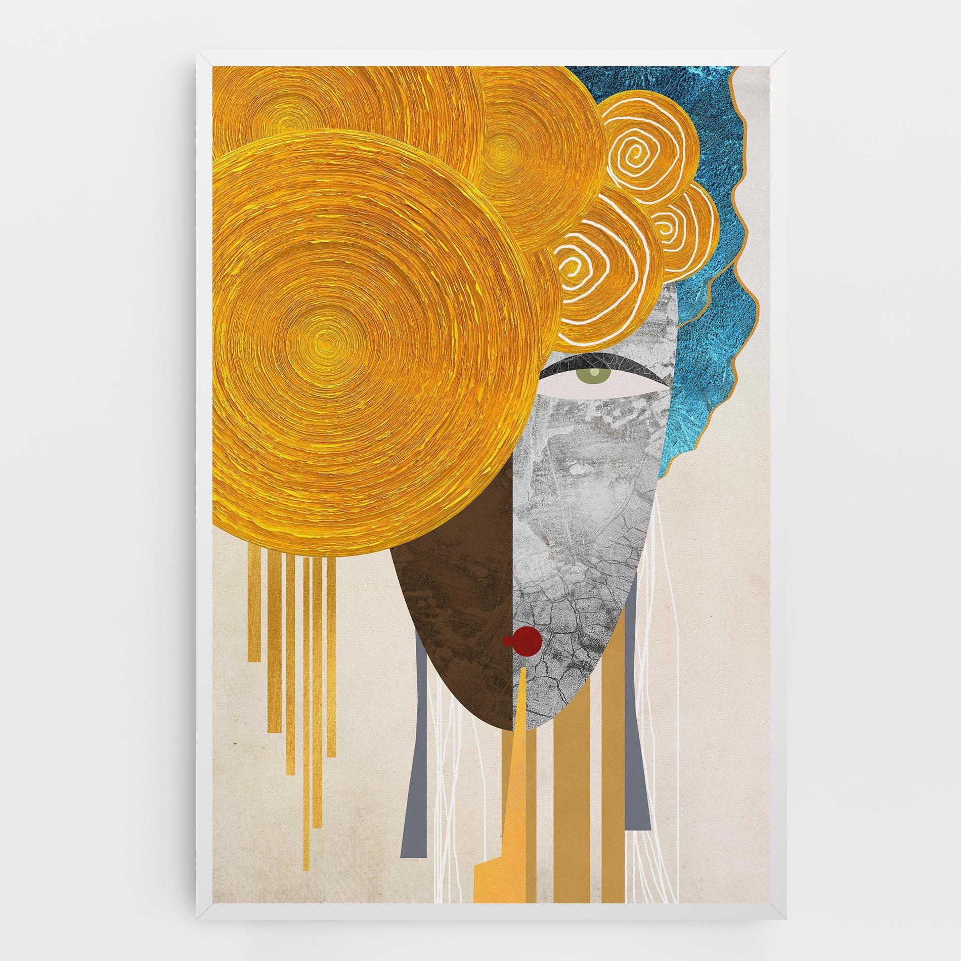 Tablou Canvas Abstract Grey Face 1 mockup 0