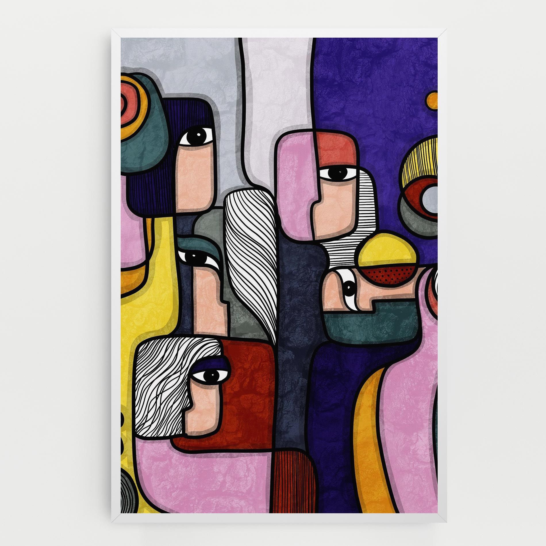 Abstract Looking Eyes mockup 0