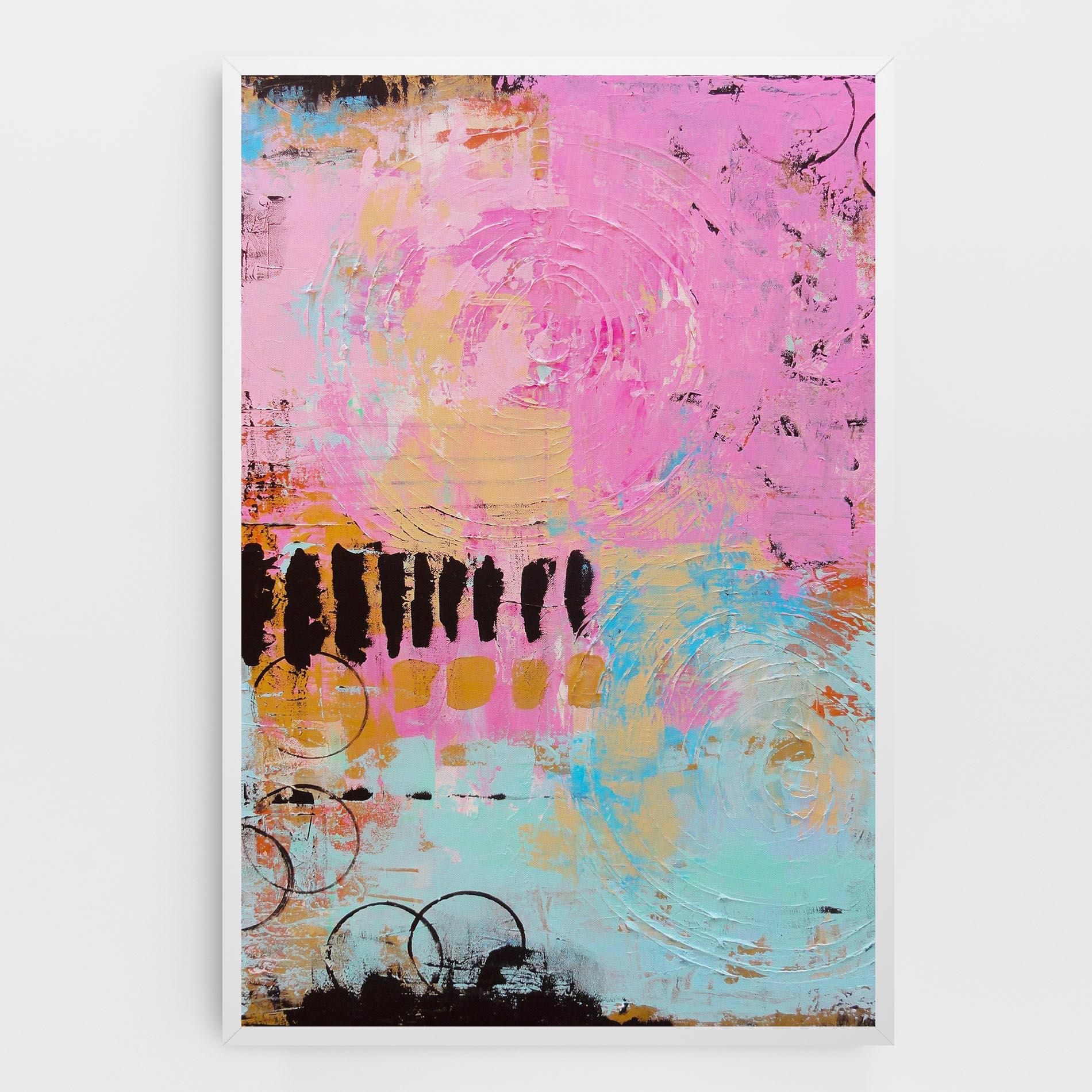 Tablou Canvas Abstract Pink Circle mockup 0