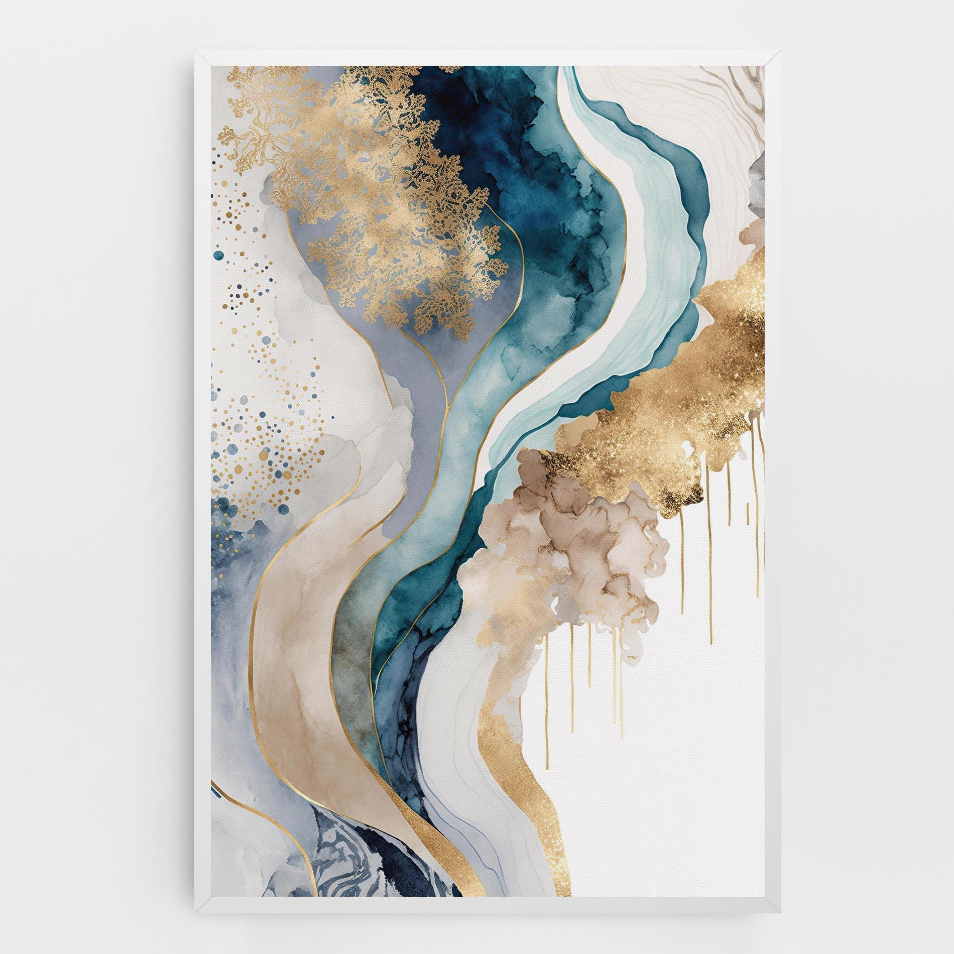 Tablou Canvas Light Blue Waves mockup 0