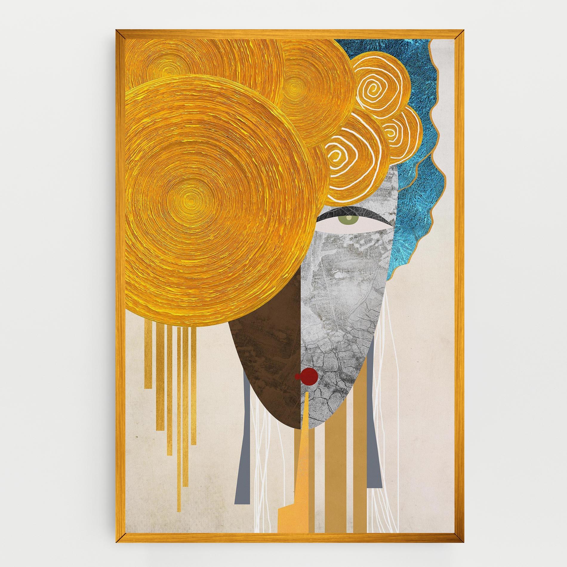 Tablou Canvas Abstract Grey Face 1 mockup 0