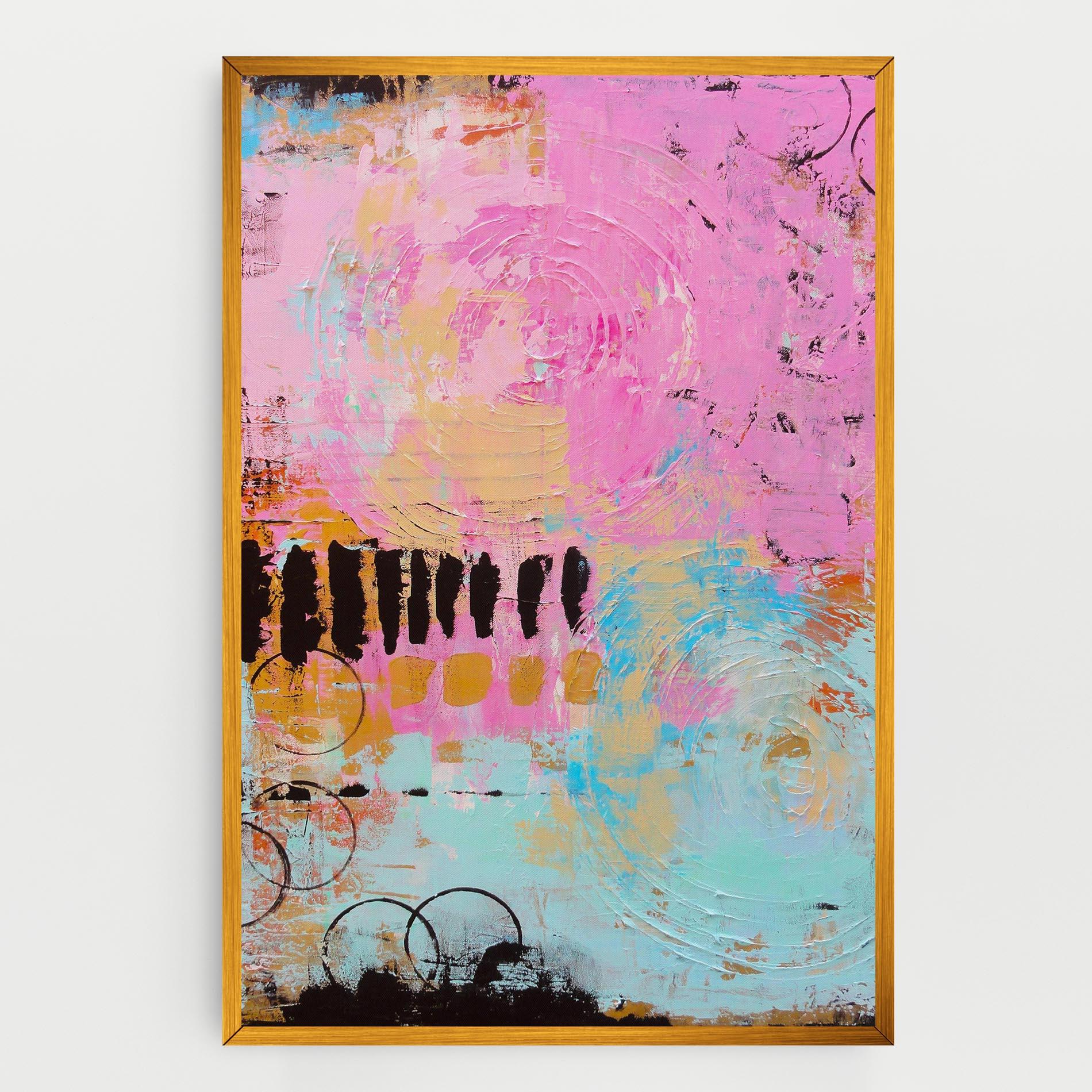 Tablou Canvas Abstract Pink Circle mockup 0