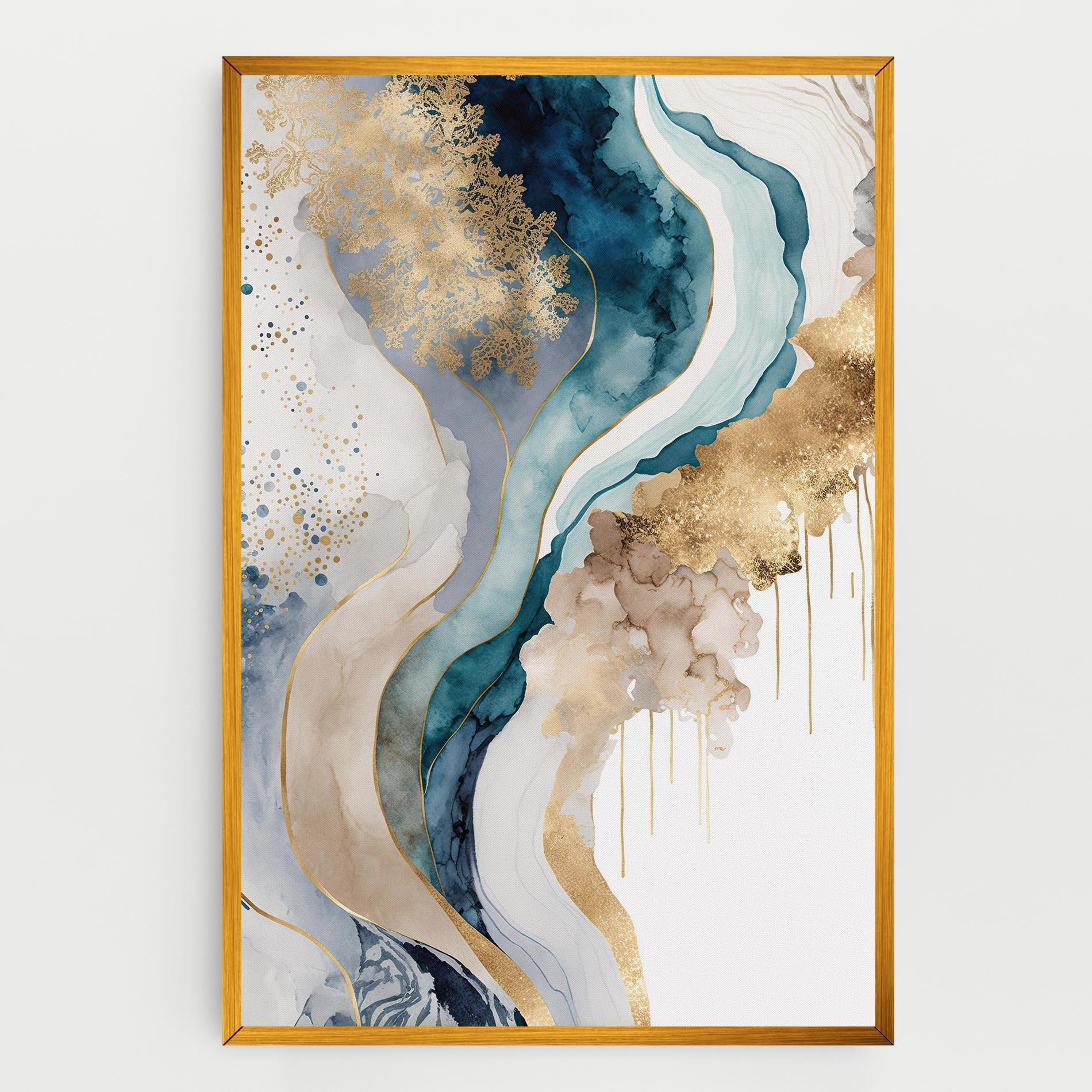 Tablou Canvas Light Blue Waves mockup 0