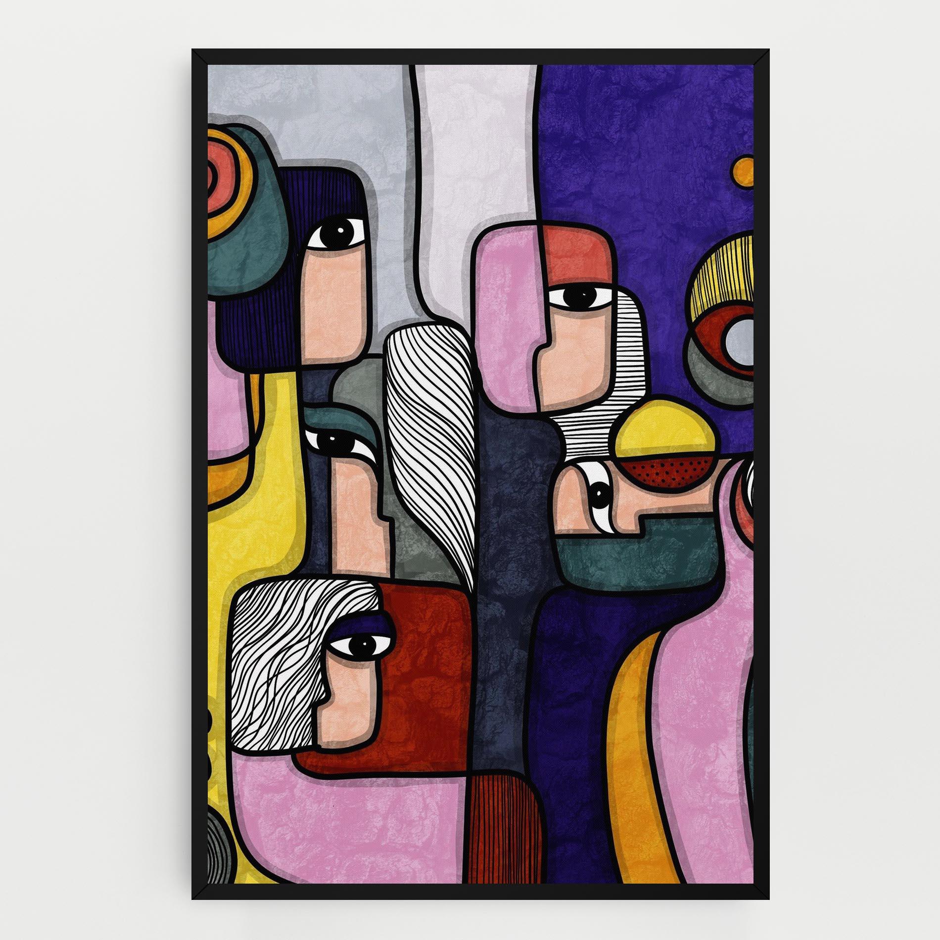 Tablou Canvas Abstract Looking Eyes mockup 0