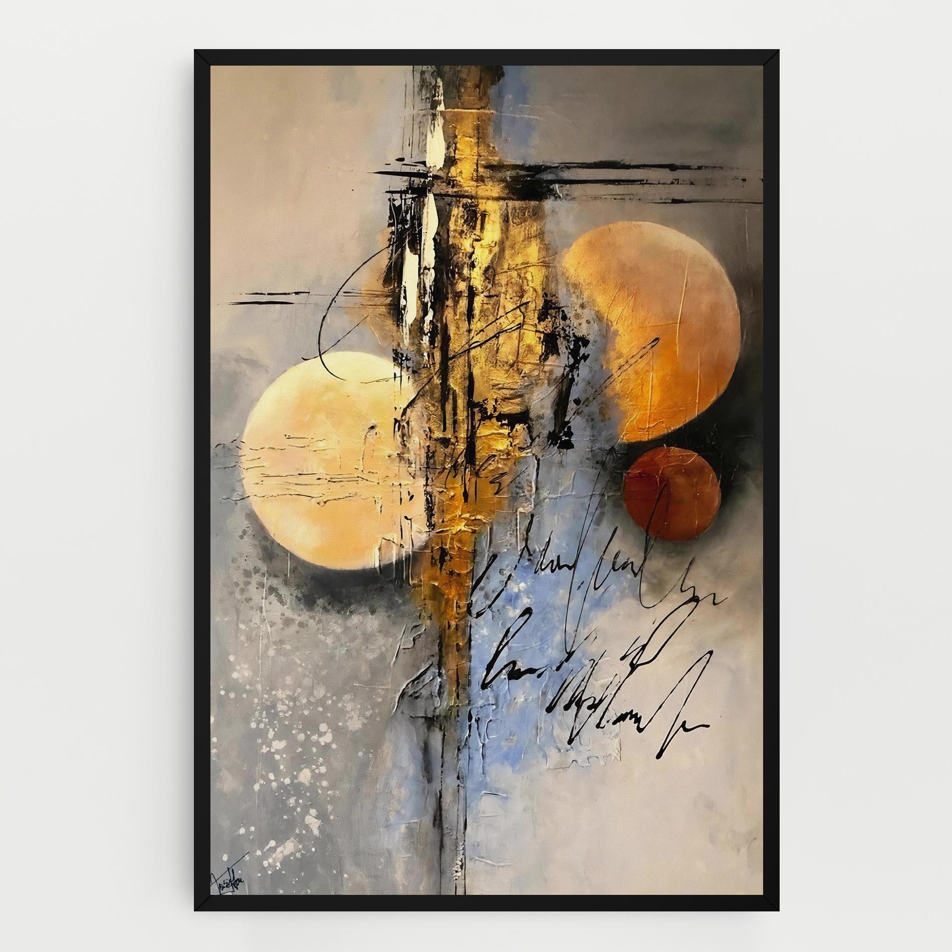 Tablou Canvas Abstract Moons mockup 0