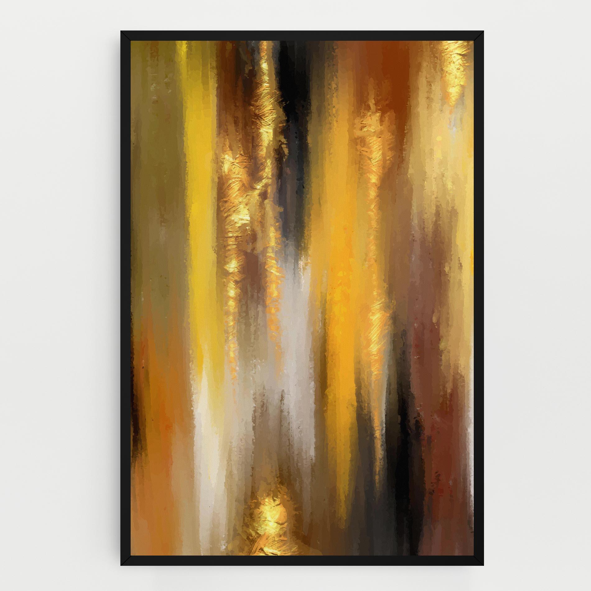 Tablou Canvas Golden Brown Art mockup 0
