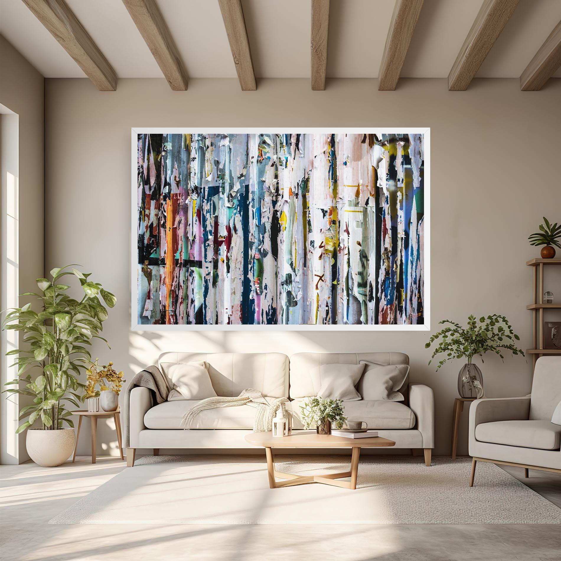 Tablou Canvas Abstract Torn Paper mockup 6