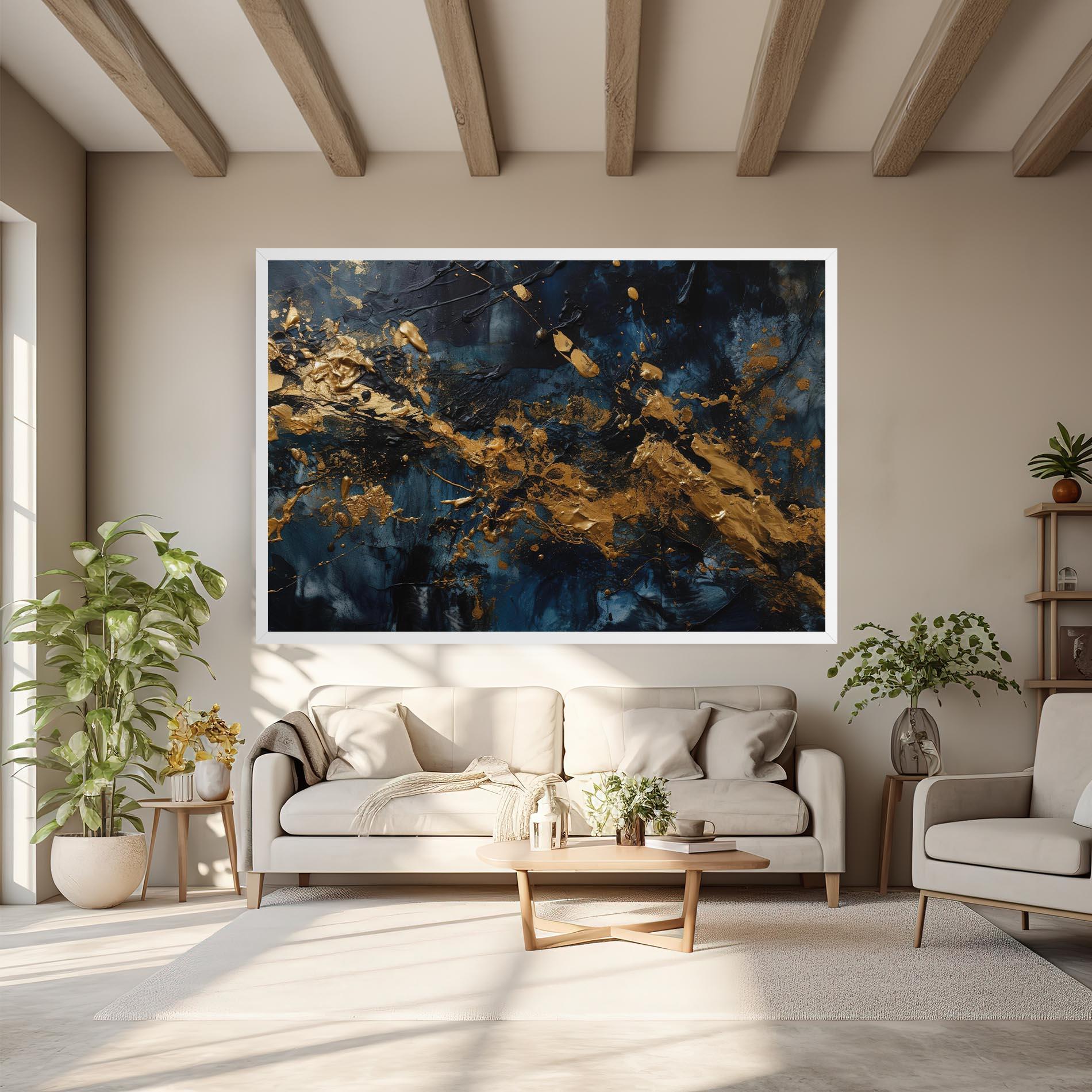 Tablou Canvas Gold Explosion mockup 6