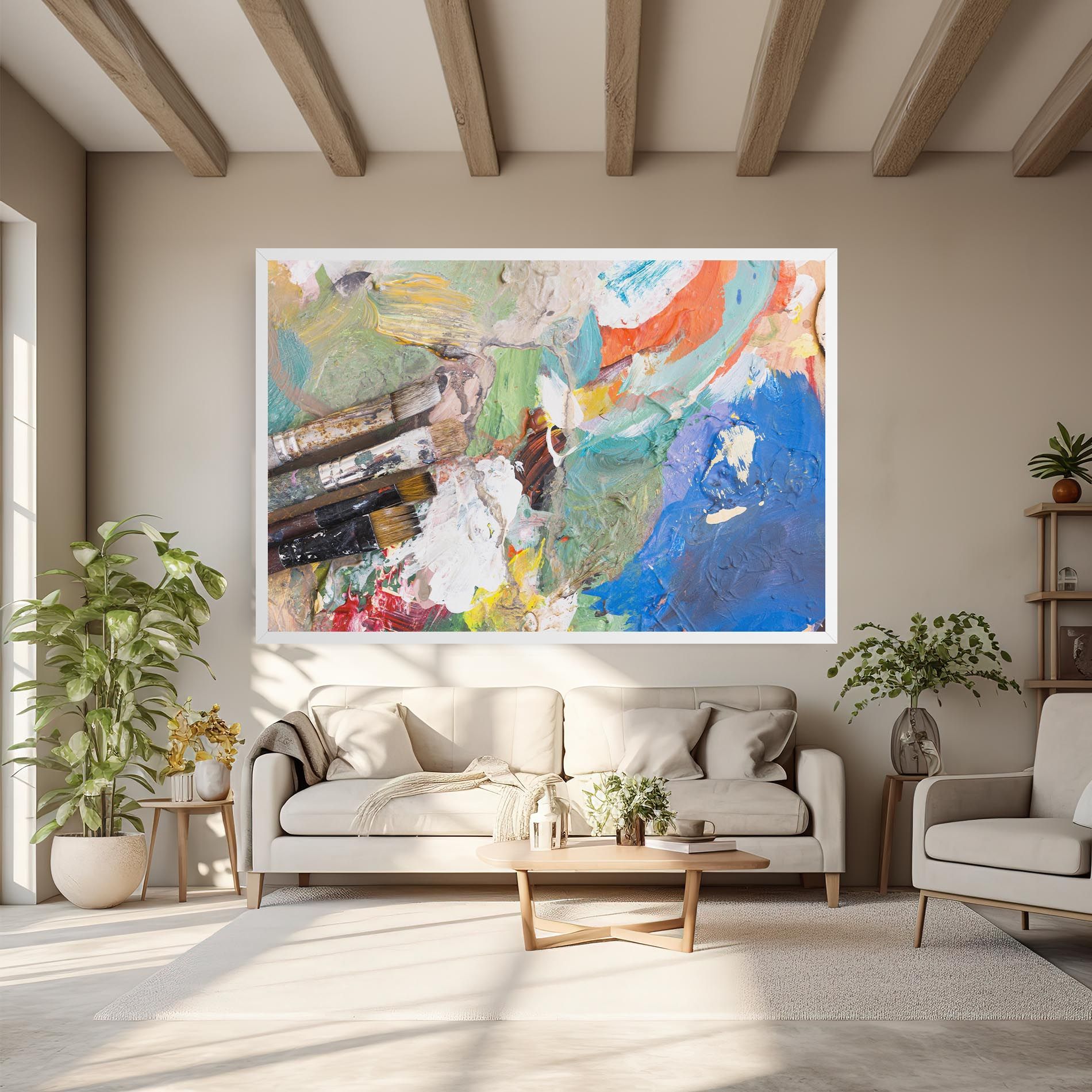 Messy Paint Brushes mockup 6